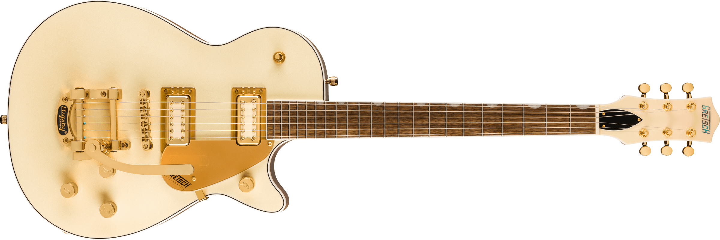 Gretsch Electromatic Pristine LTD Jet Single-Cut With Bigsby Electric Guitar - White Gold