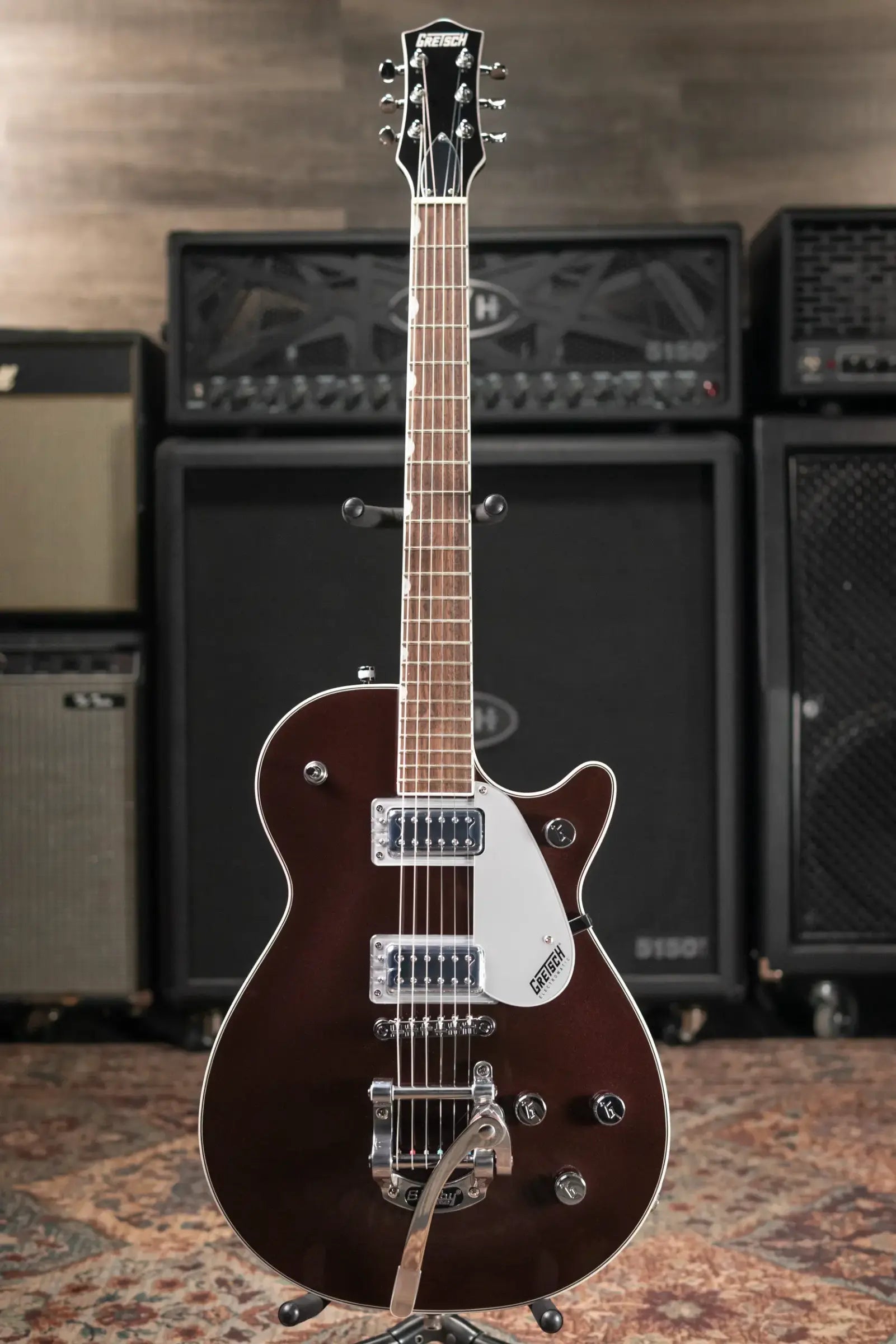Gretsch G5230T Electromatic Jet FT Single-Cut with Bigsby Electric Guitar - Dark Cherry Metallic