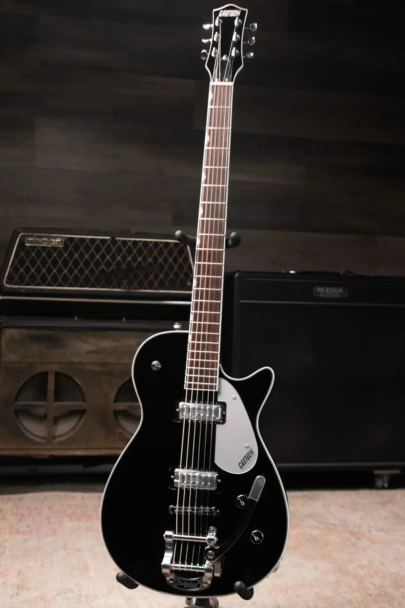 Gretsch G5260T Electromatic Jet Baritone with Bigsby Electric Guitar - Black