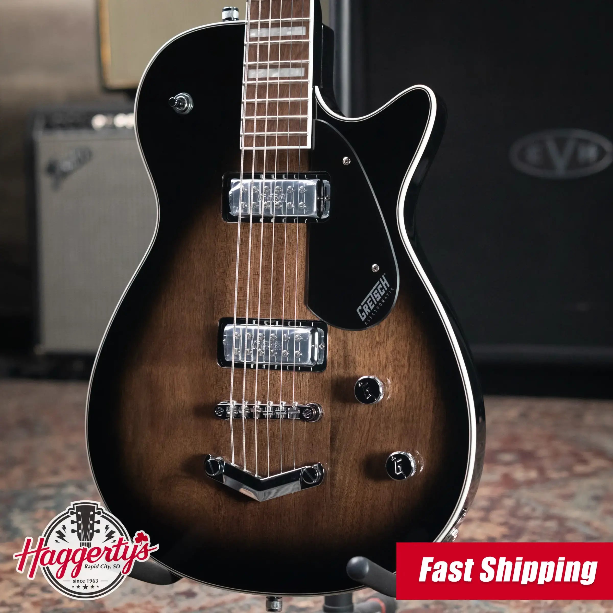 Gretsch G5260 Electromatic Jet Baritone with V-Stoptail Electric Guitar - Bristol Fog