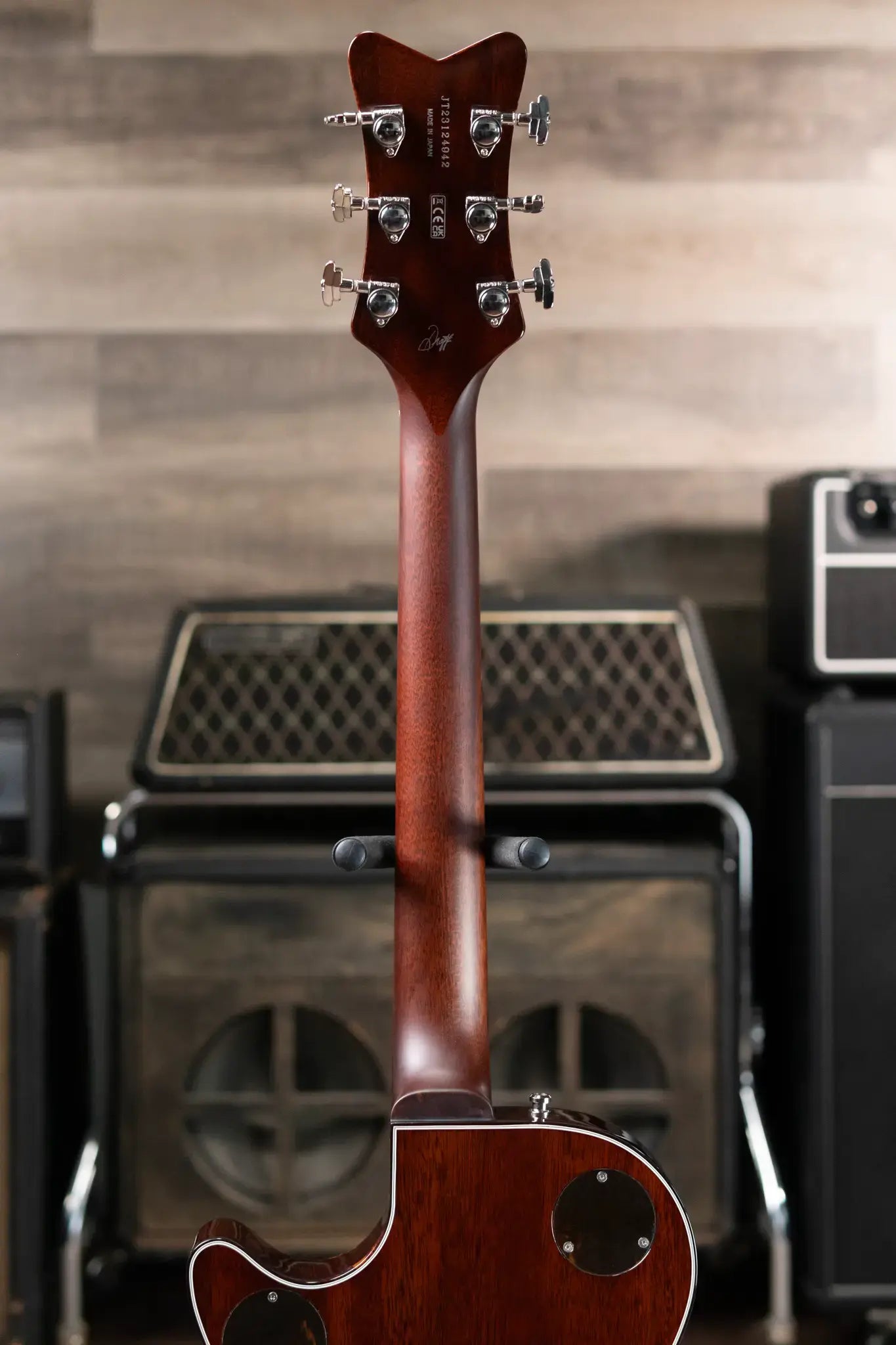 Gretsch G6134TFM-NH Nigel Hendroff Signature Penguin Electric Guitar - Amber Flame with Hardshell Case