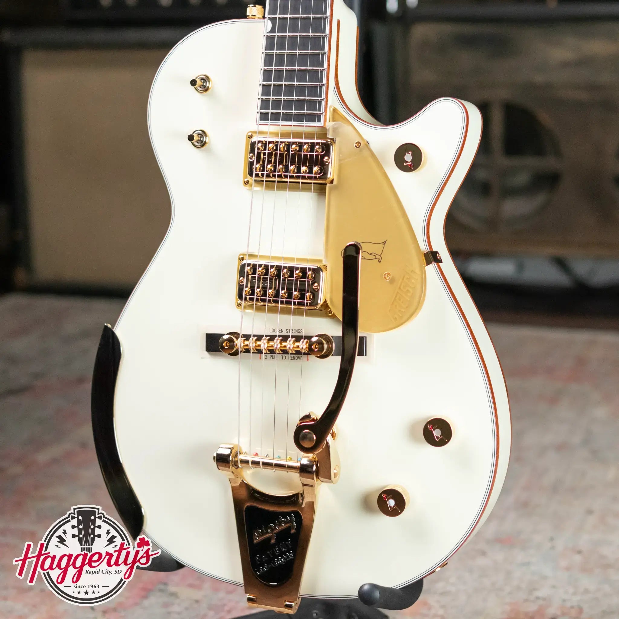 Gretsch G6134T-58 Vintage Select ’58 Penguin with Bigsby, TV Jones - Vintage White with Hardshell Case