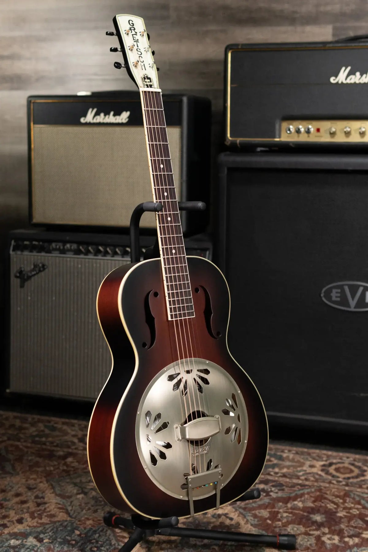 Gretsch G9240 Alligator Round-Neck Resonator Guitar - 2-Color Sunburst
