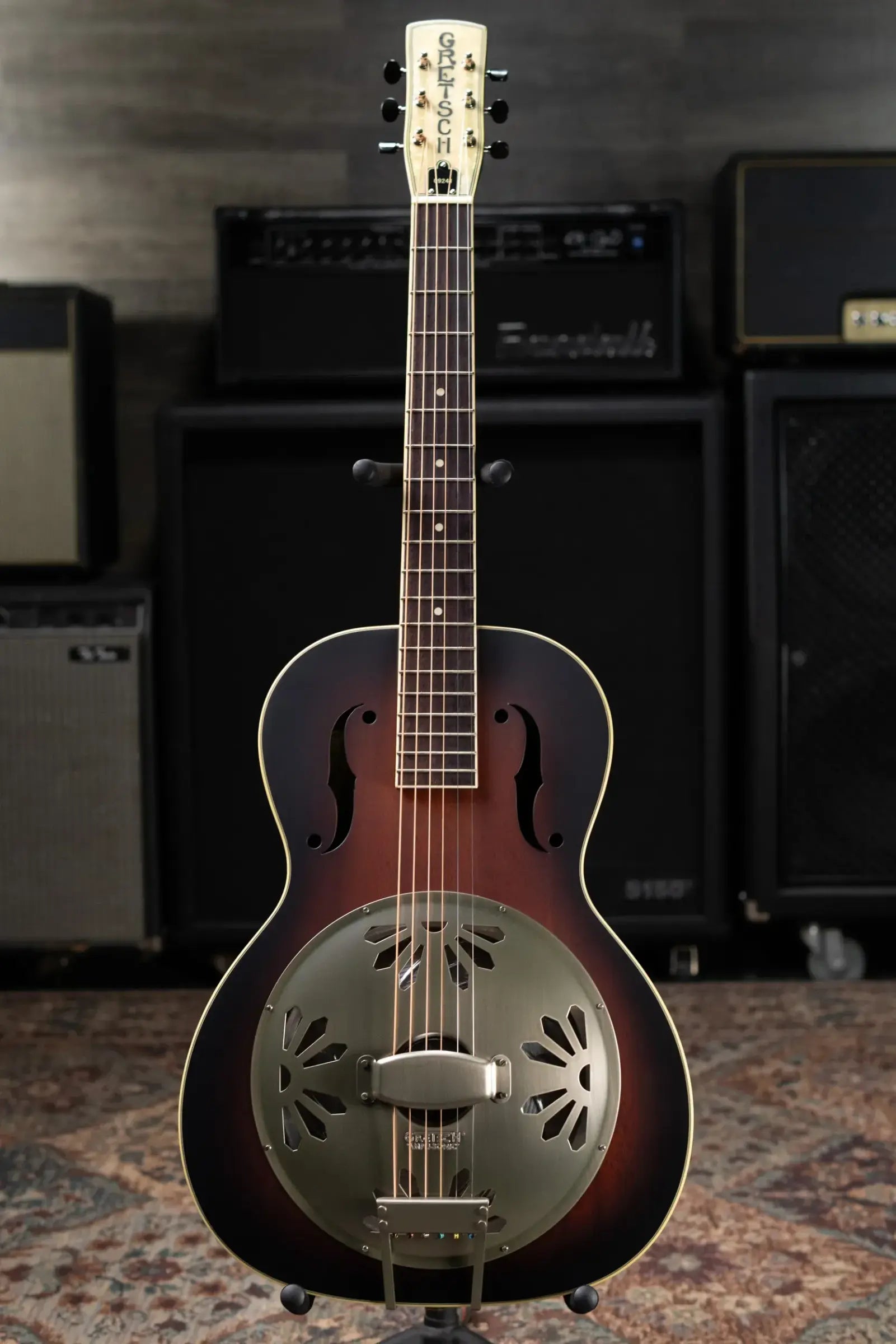Gretsch G9241 Alligator Biscuit Round-Neck Acoustic/Electric Resonator Guitar - 2-Color Sunburst