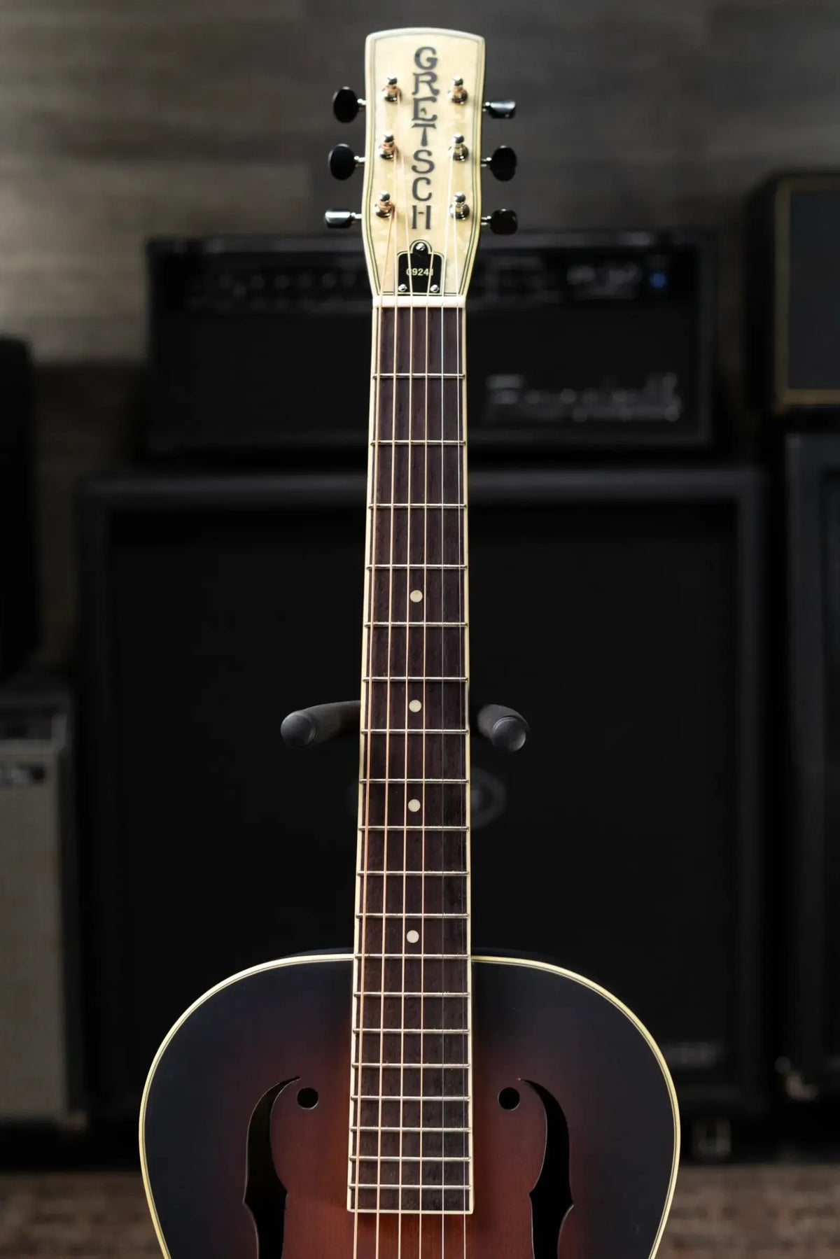 Gretsch G9241 Alligator Biscuit Round-Neck Acoustic/Electric Resonator Guitar - 2-Color Sunburst