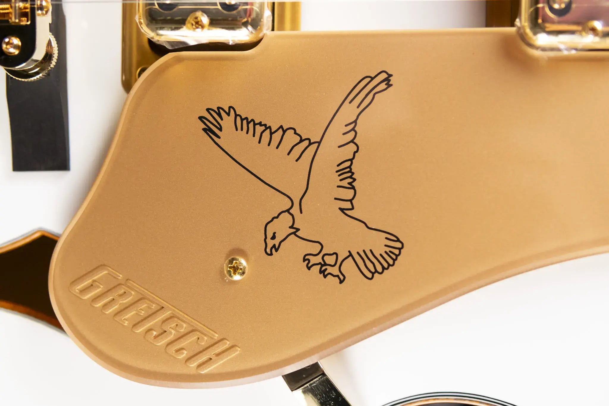 Gretsch Synchromatic Falcon Hollow Body Single-Cut with Bigsby Electric Guitar - Snowcrest White with Hardshell Case