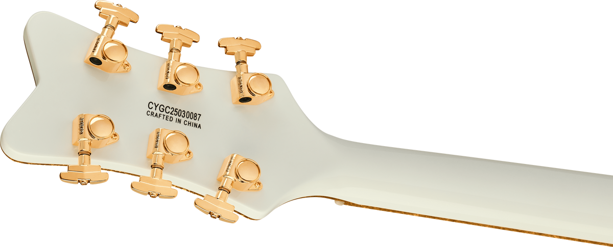 Gretsch Synchromatic Falcon Hollow Body Single-Cut with Bigsby Electric Guitar - Snowcrest White with Hardshell Case