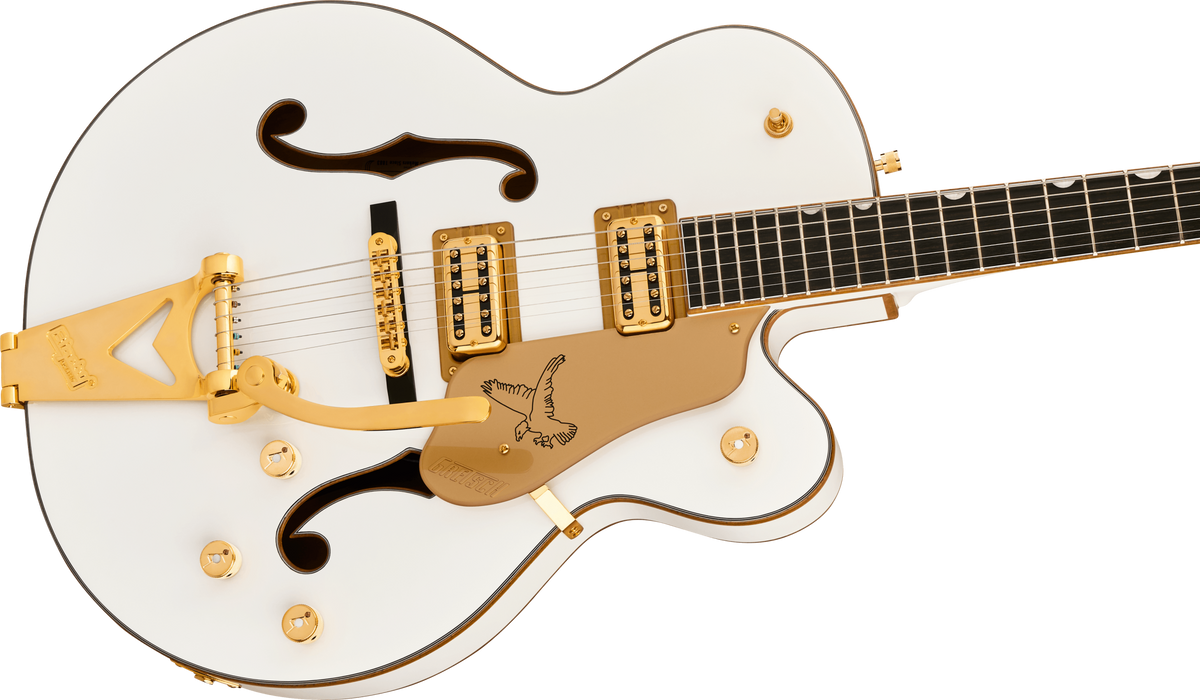 Gretsch Synchromatic Falcon Hollow Body Single-Cut with Bigsby Electric Guitar - Snowcrest White with Hardshell Case