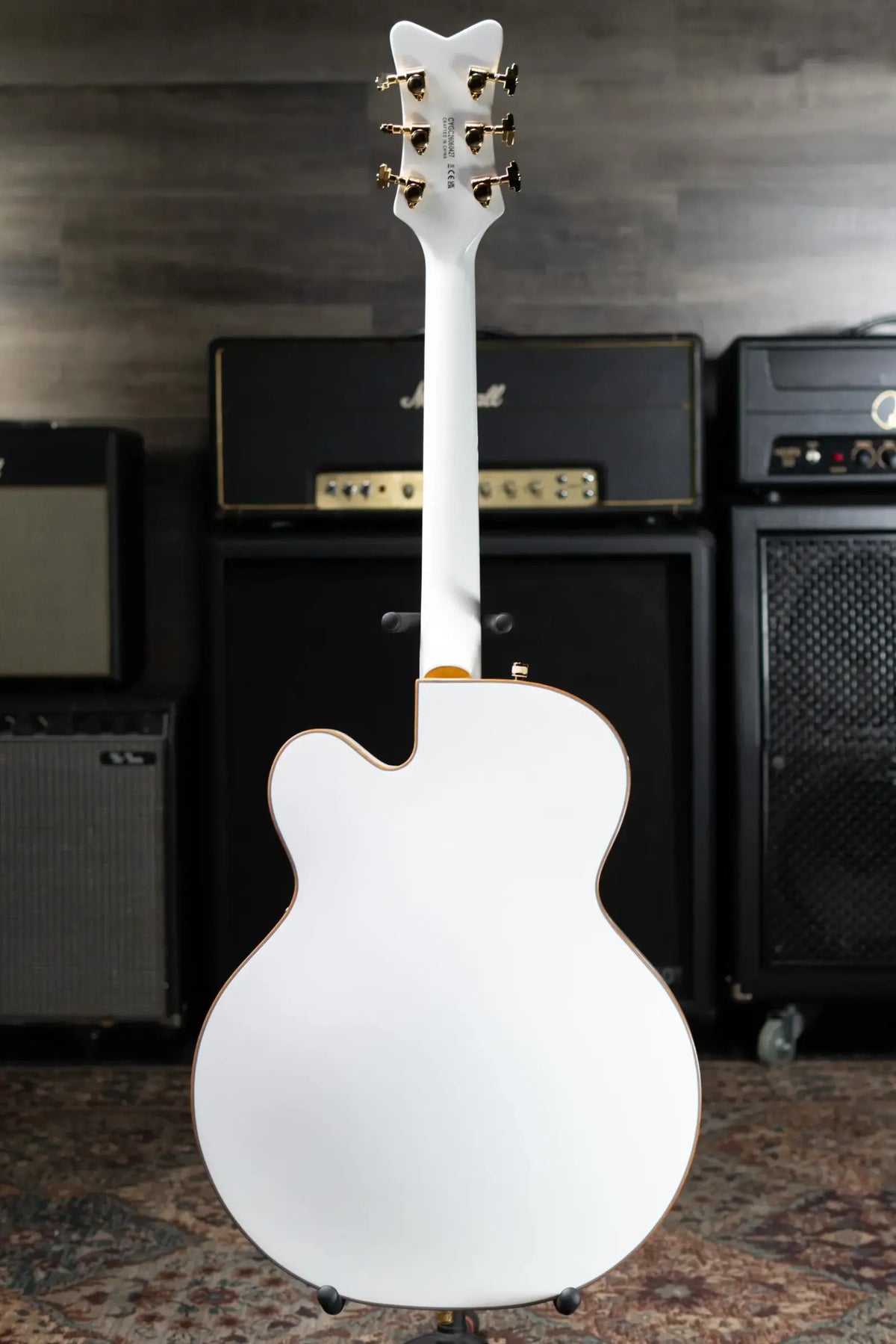 Gretsch Synchromatic Falcon Hollow Body Single-Cut with Bigsby Electric Guitar - Snowcrest White with Hardshell Case