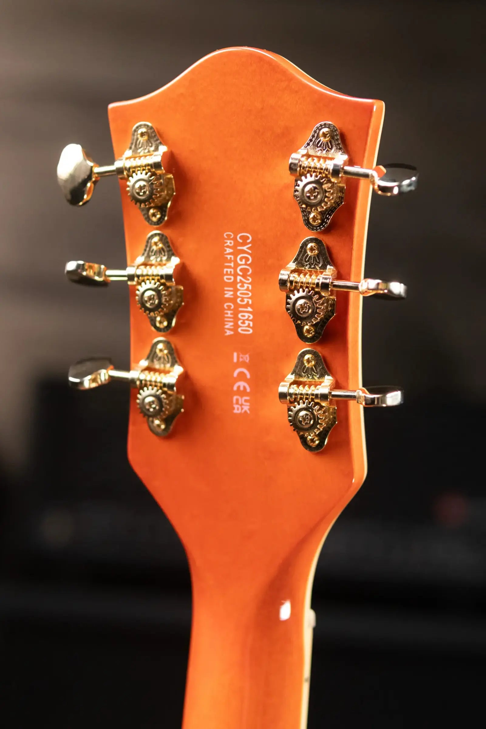 Gretsch Synchromatic Nashville Hollow Body Single-Cut with Bigsby Electric Guitar - 50's Orange Stain with Hardshell Case
