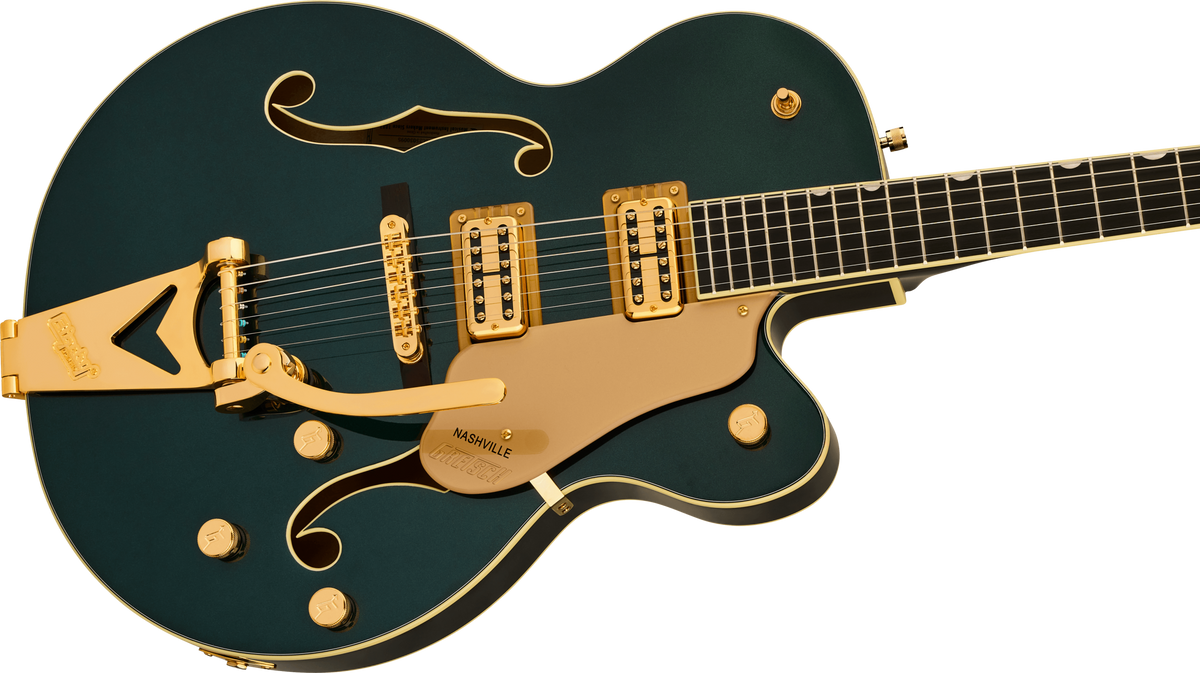 Gretsch Synchromatic Nashville Hollow Body Single-Cut with Bigsby Electric Guitar - Cadillac Green with Hardshell Case