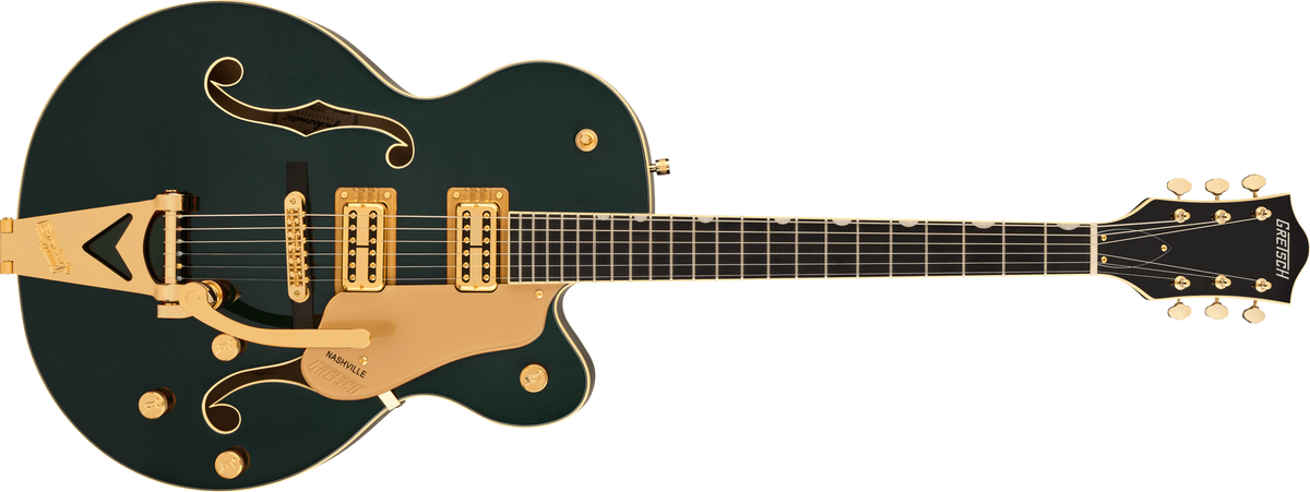 Gretsch Synchromatic Nashville Hollow Body Single-Cut with Bigsby Electric Guitar - Cadillac Green with Hardshell Case