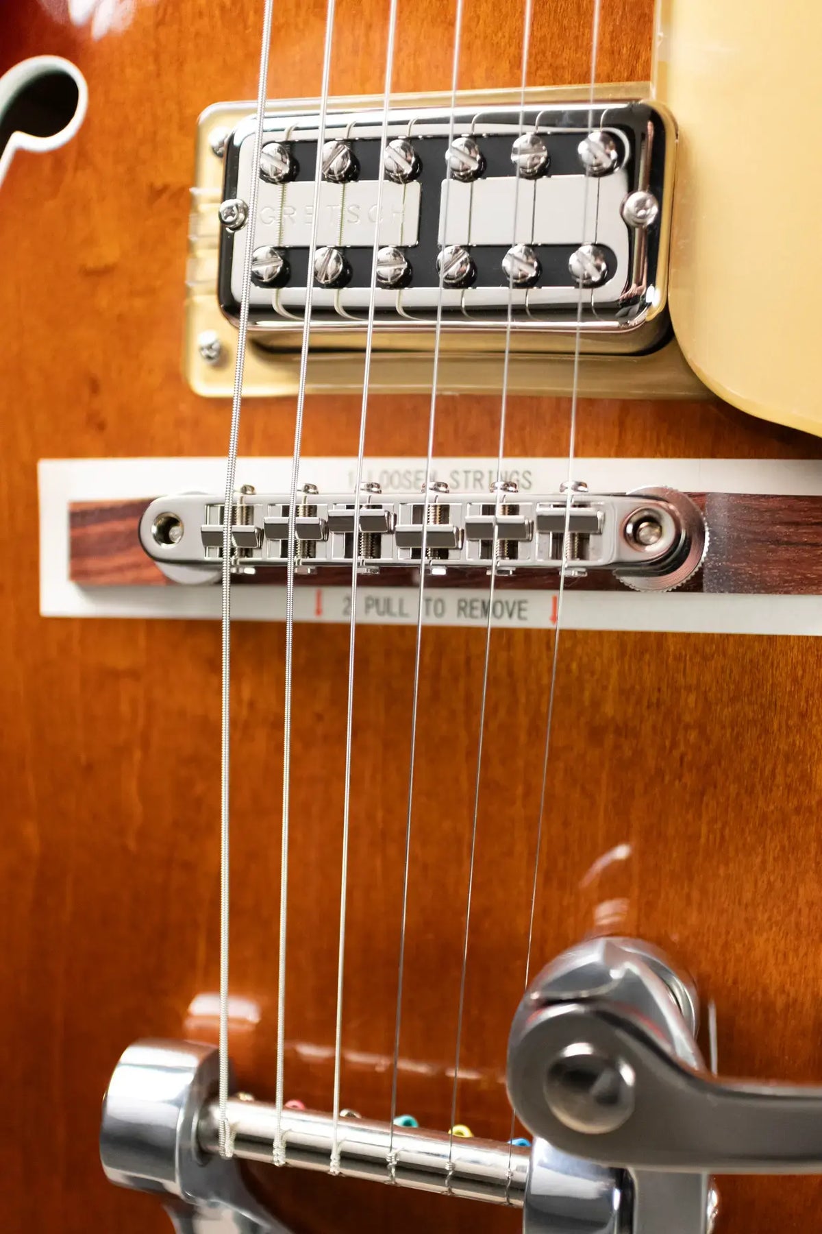 Gretsch Tennessean Hollow-Body with String-Thru Bigsby Electric Guitar - Havana Burst with Hardshell Case - Used