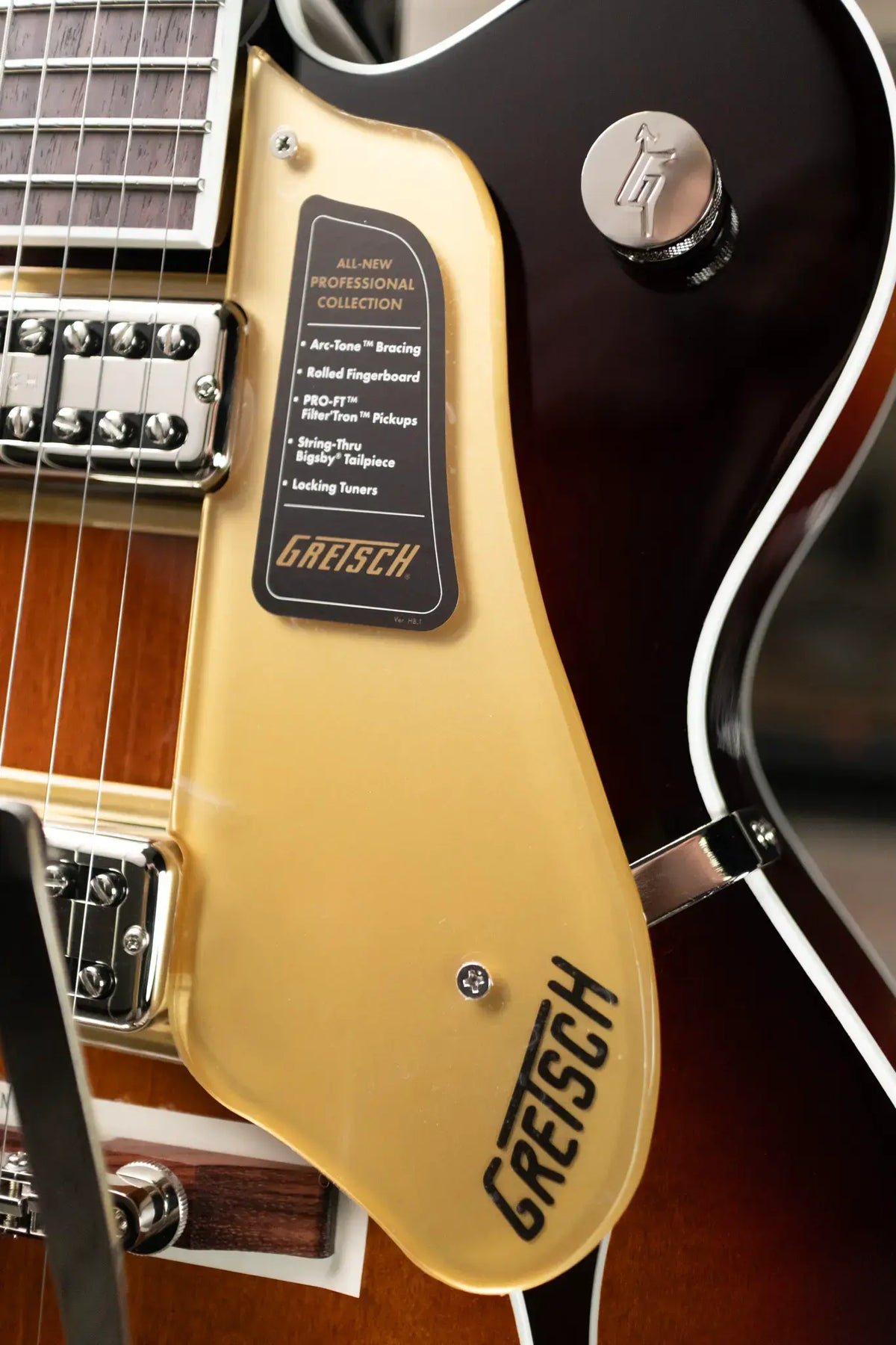 Gretsch Tennessean Hollow-Body with String-Thru Bigsby Electric Guitar - Havana Burst with Hardshell Case - Used