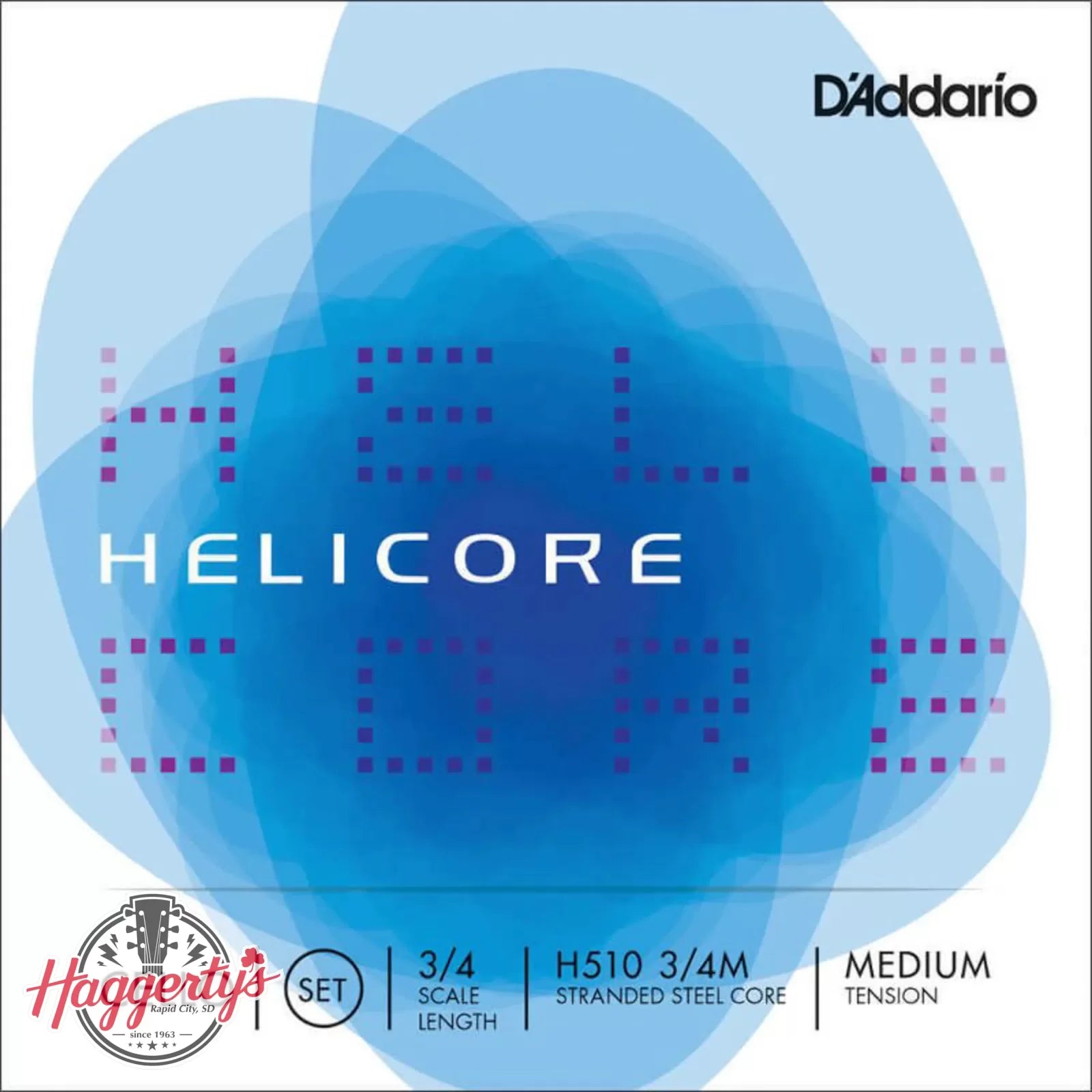 D'Addario Helicore 3/4 Cello String Set - Medium Tension - H510 3/4M