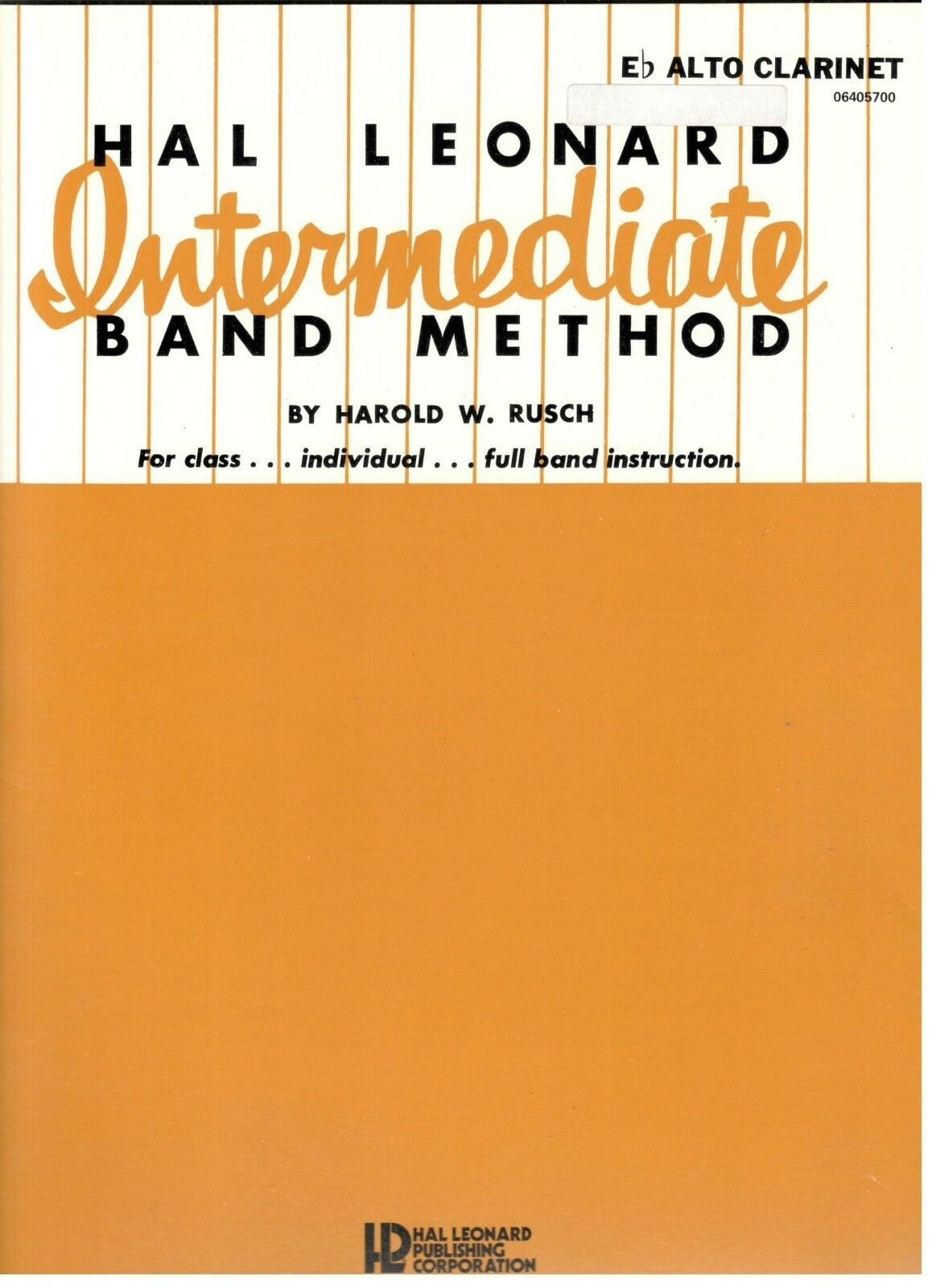 Hal Leonard Intermediate Band Method-Alto Clarinet