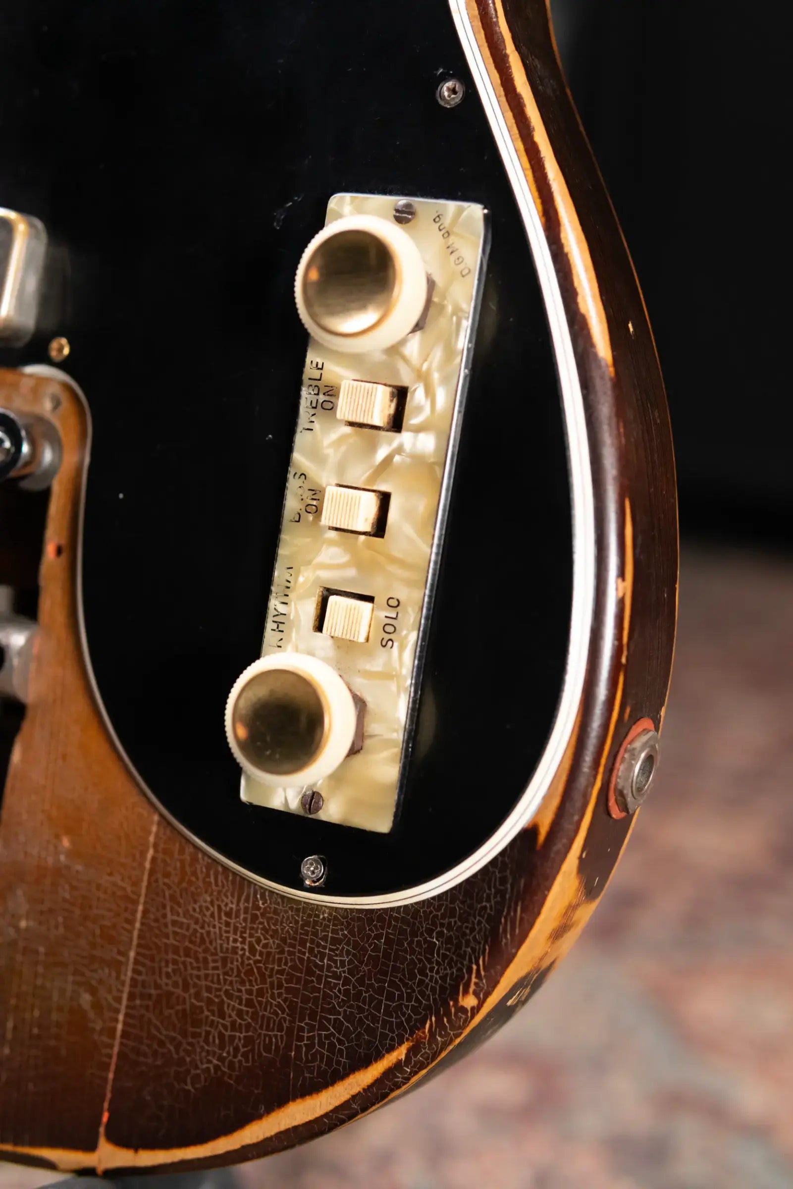 Hofner Rare Vintage 1960 V2 Solid Body Electric Guitar Sunburst with Hardshell Case - Used