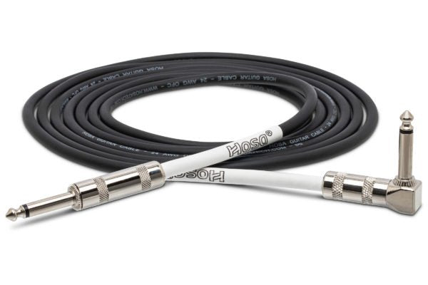 Hosa 5 ft. Instrument Cable, Straight to Right Angle