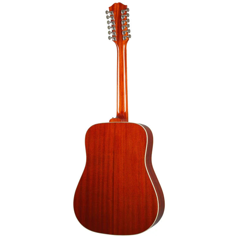 Epiphone Hummingbird 12-String All Solid Acoustic/Electric Guitar - Aged Cherry Sunburst Gloss