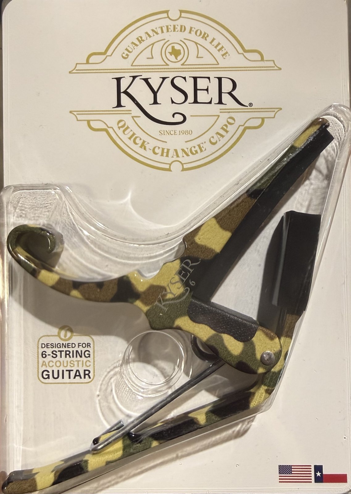 Kyser KG6C2A Camo Acoustic Guitar Capo