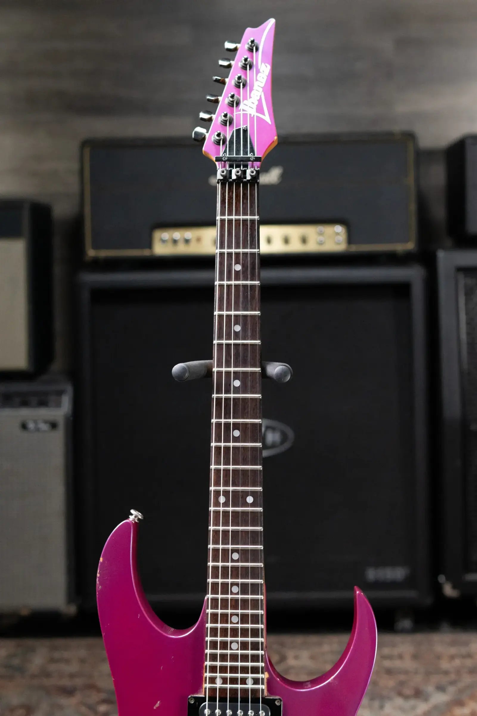 Ibanez 1991 RG570 Electric Guitar - Purple Neon with Hardshell Case - Used