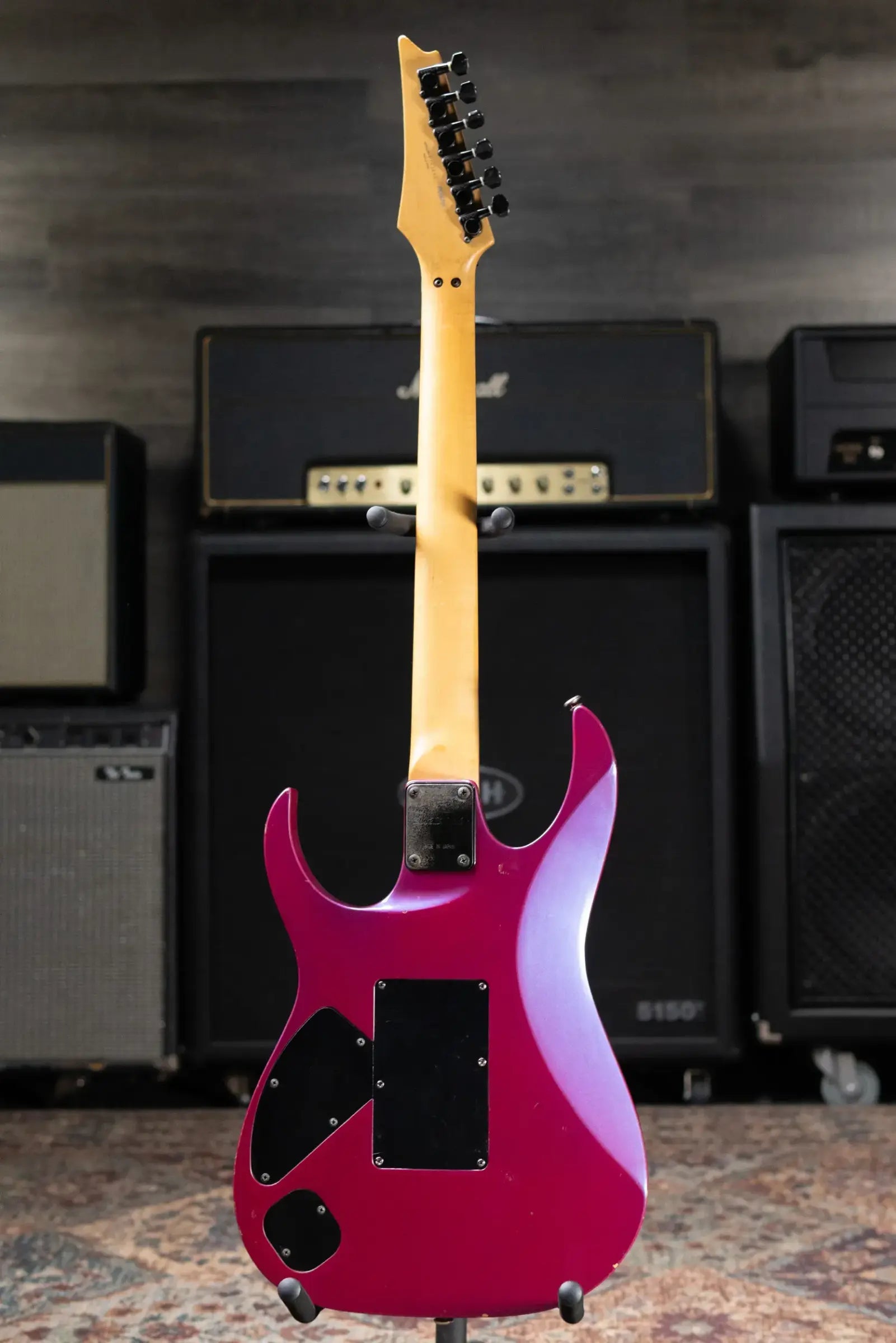Ibanez 1991 RG570 Electric Guitar - Purple Neon with Hardshell Case - Used