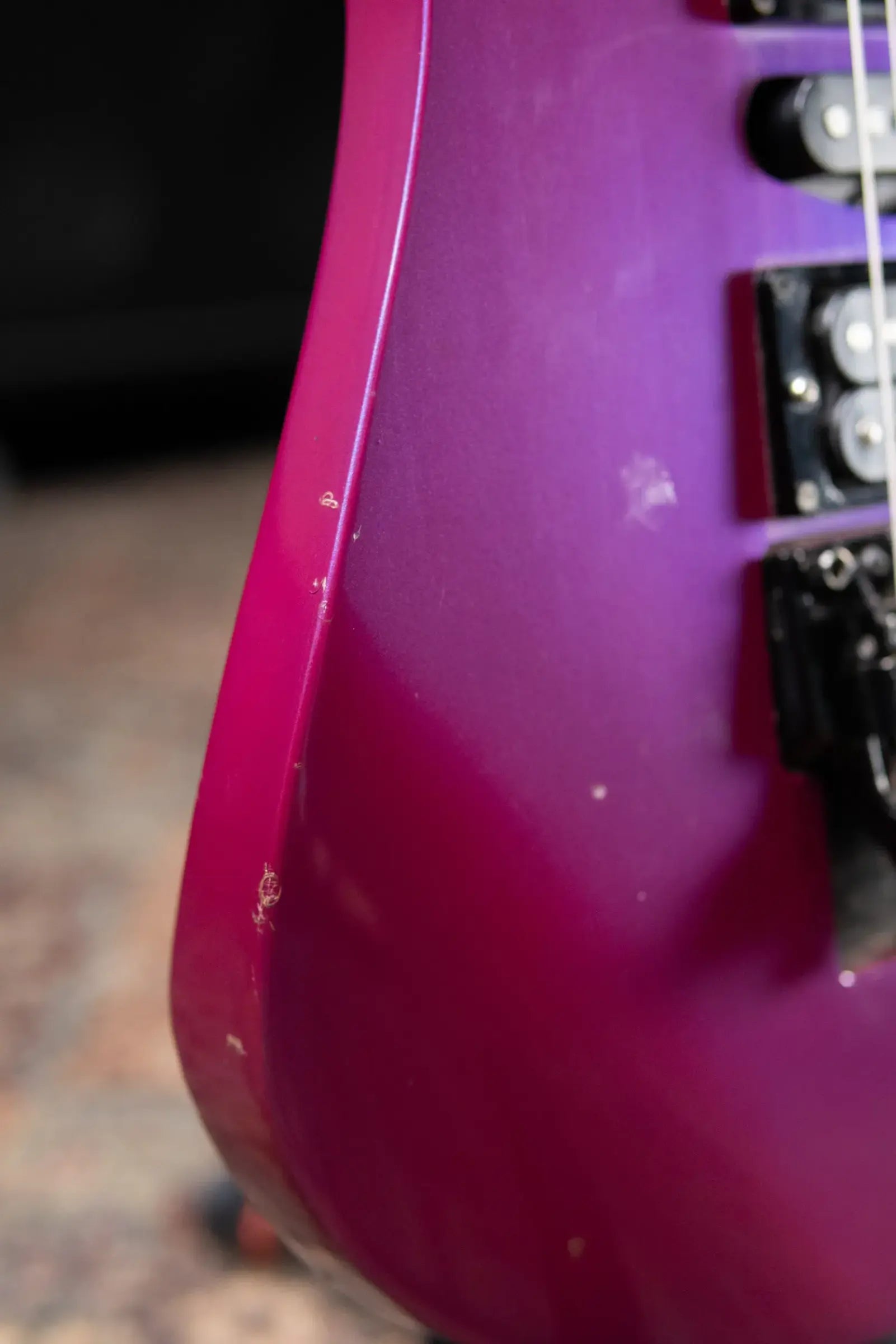 Ibanez 1991 RG570 Electric Guitar - Purple Neon with Hardshell Case - Used