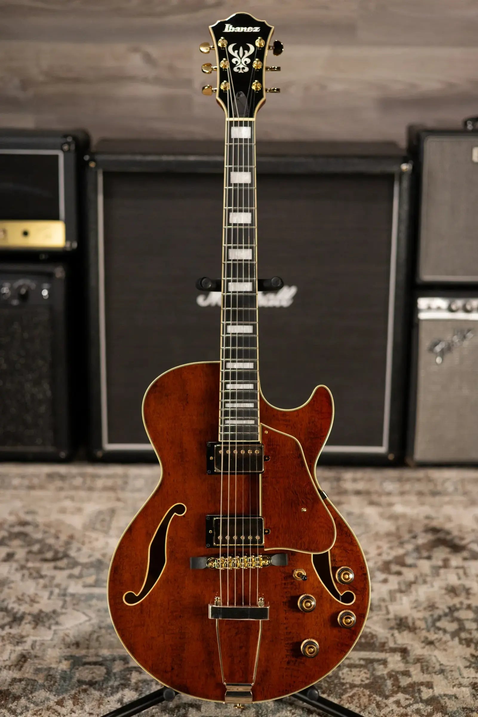 Ibanez AG95MGDA Artcore Expressionist Hollowbody Electric Guitar - Dark Amber