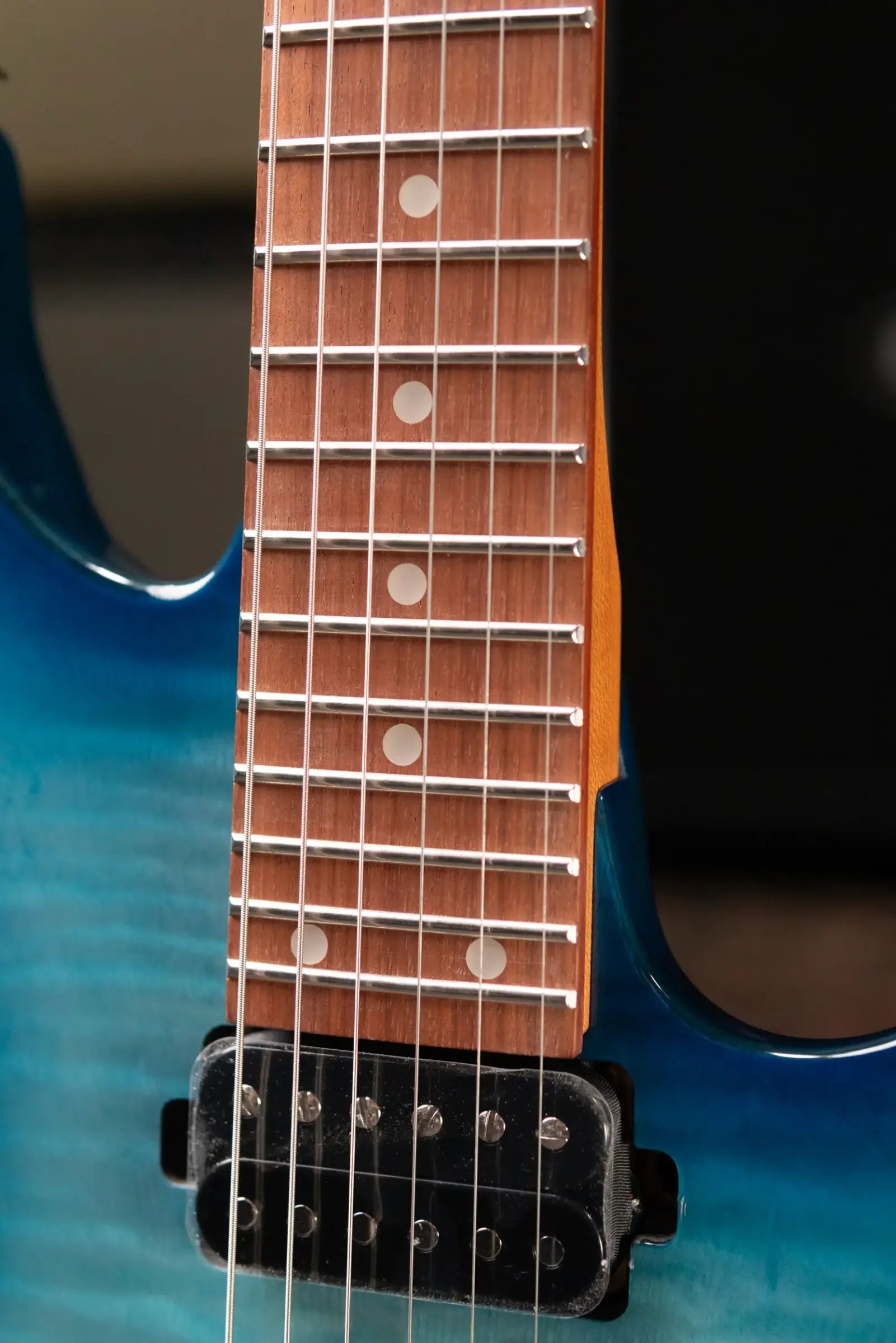 Ibanez AZ24S1F Electric Guitar - Transparent Turquoise Burst