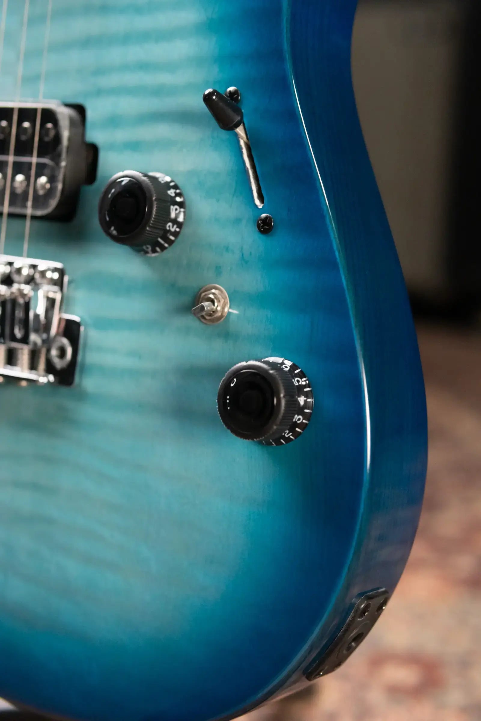 Ibanez AZ24S1F Electric Guitar - Transparent Turquoise Burst