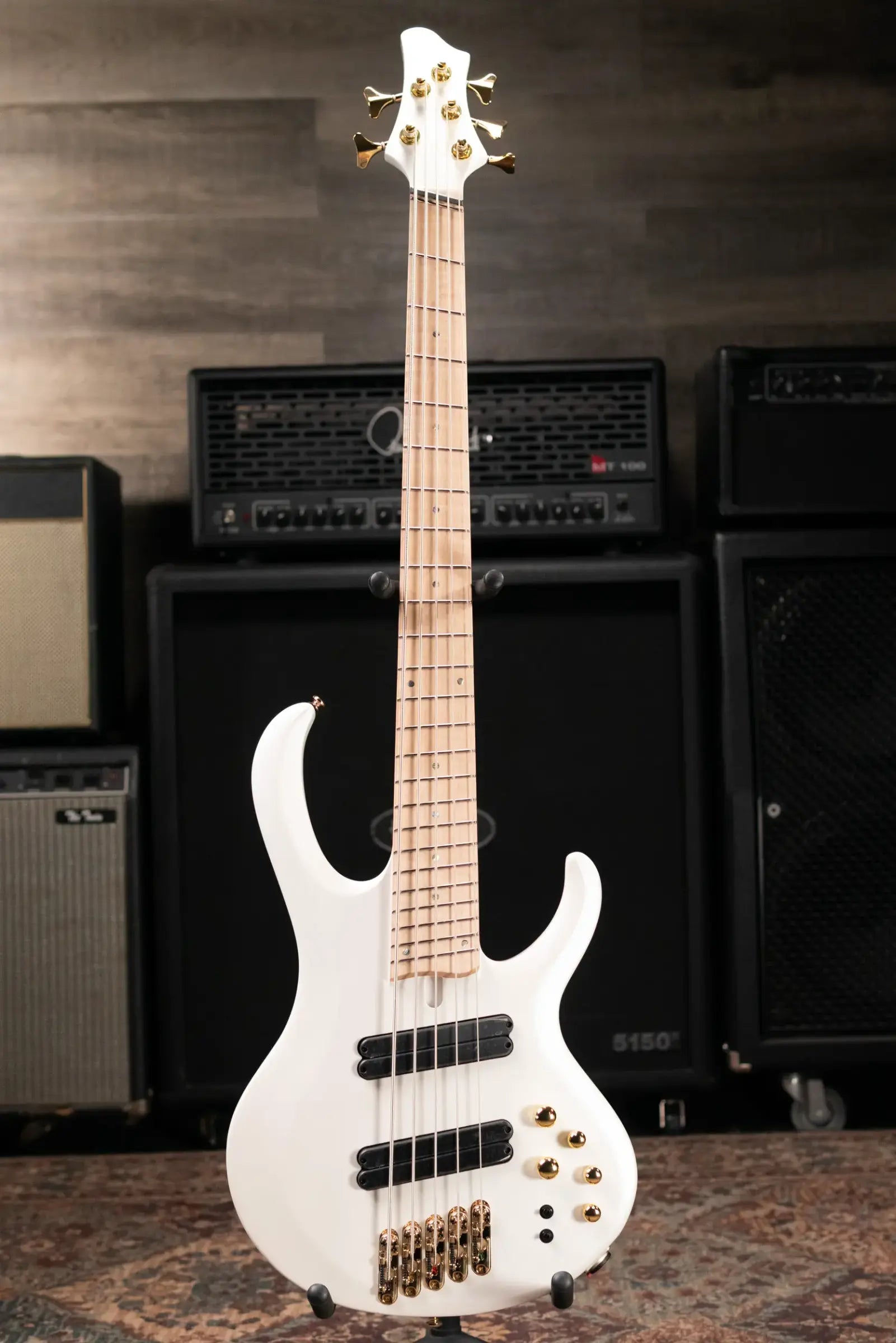 Ibanez BTB605MLMPWM 5- String Electric Bass - Pearl White Matte