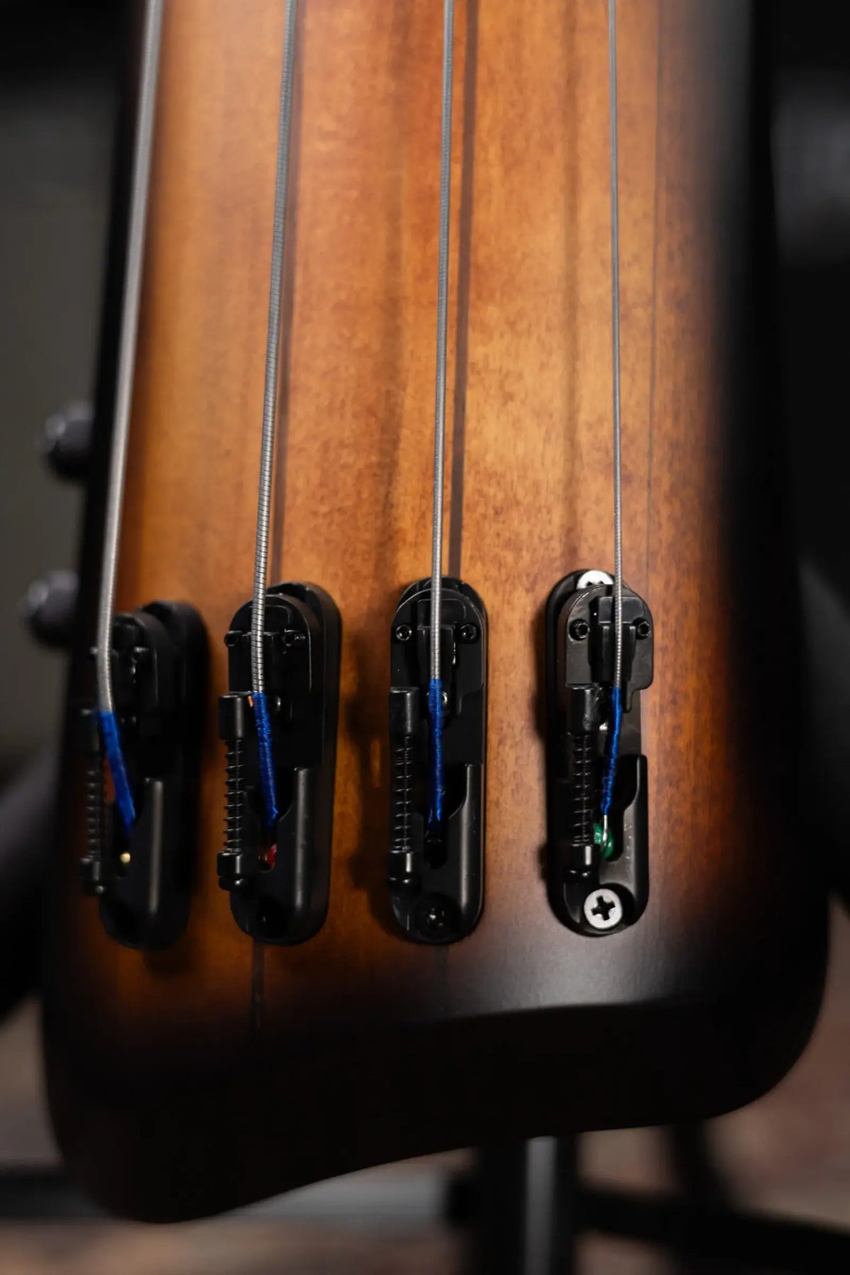 Ibanez Bass Workshop UB804 4-String Electric Upright Bass - Mahogany Oil Burst with Gig Bag