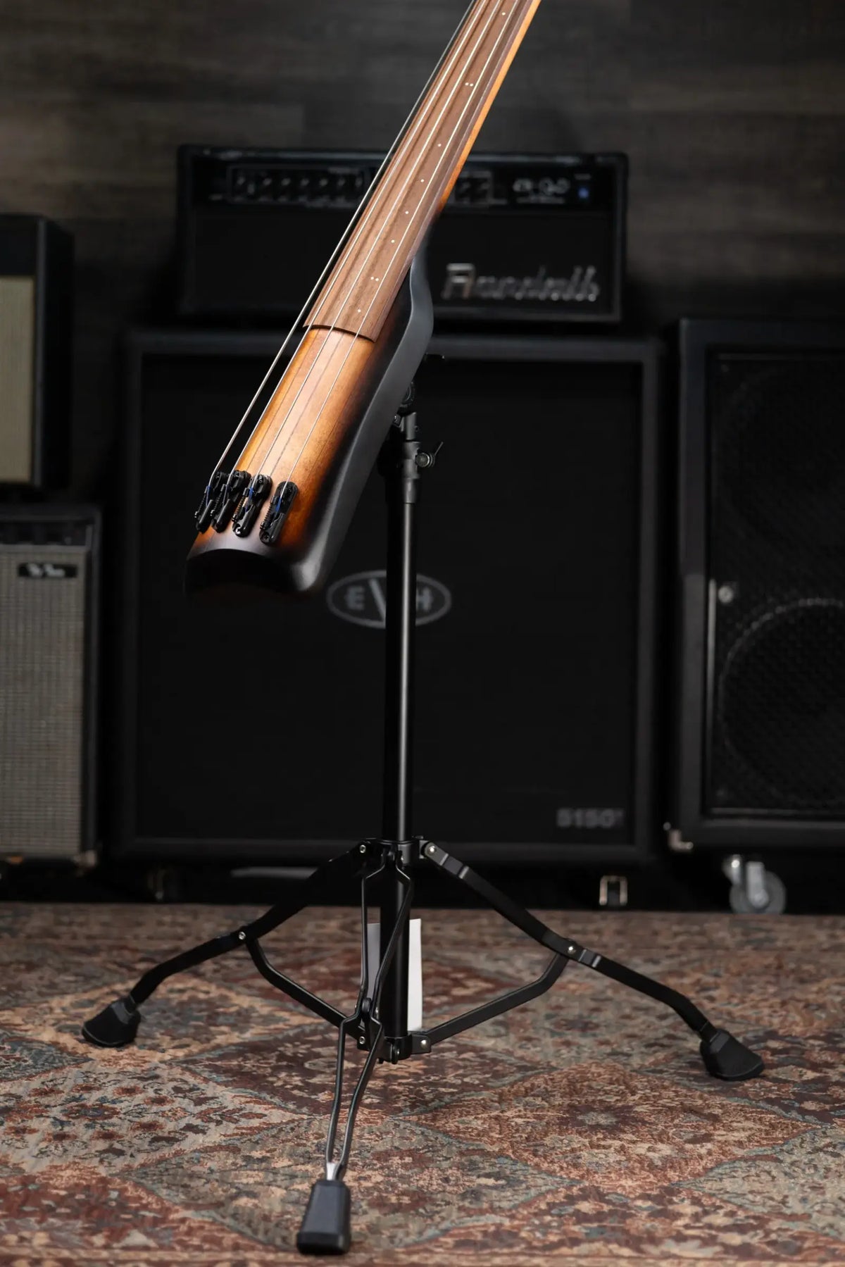 Ibanez Bass Workshop UB804 4-String Electric Upright Bass - Mahogany Oil Burst with Gig Bag
