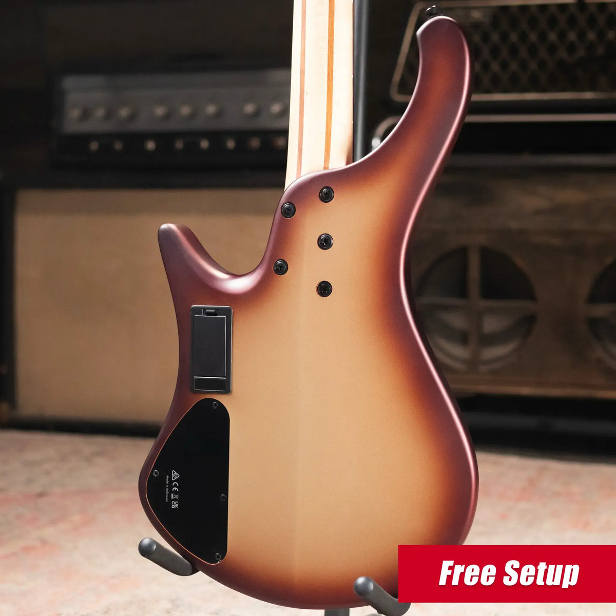 Ibanez EHB600CCM EHB Ergonomic Headless Bass - Charred Champagne Burst Matte - Demo
