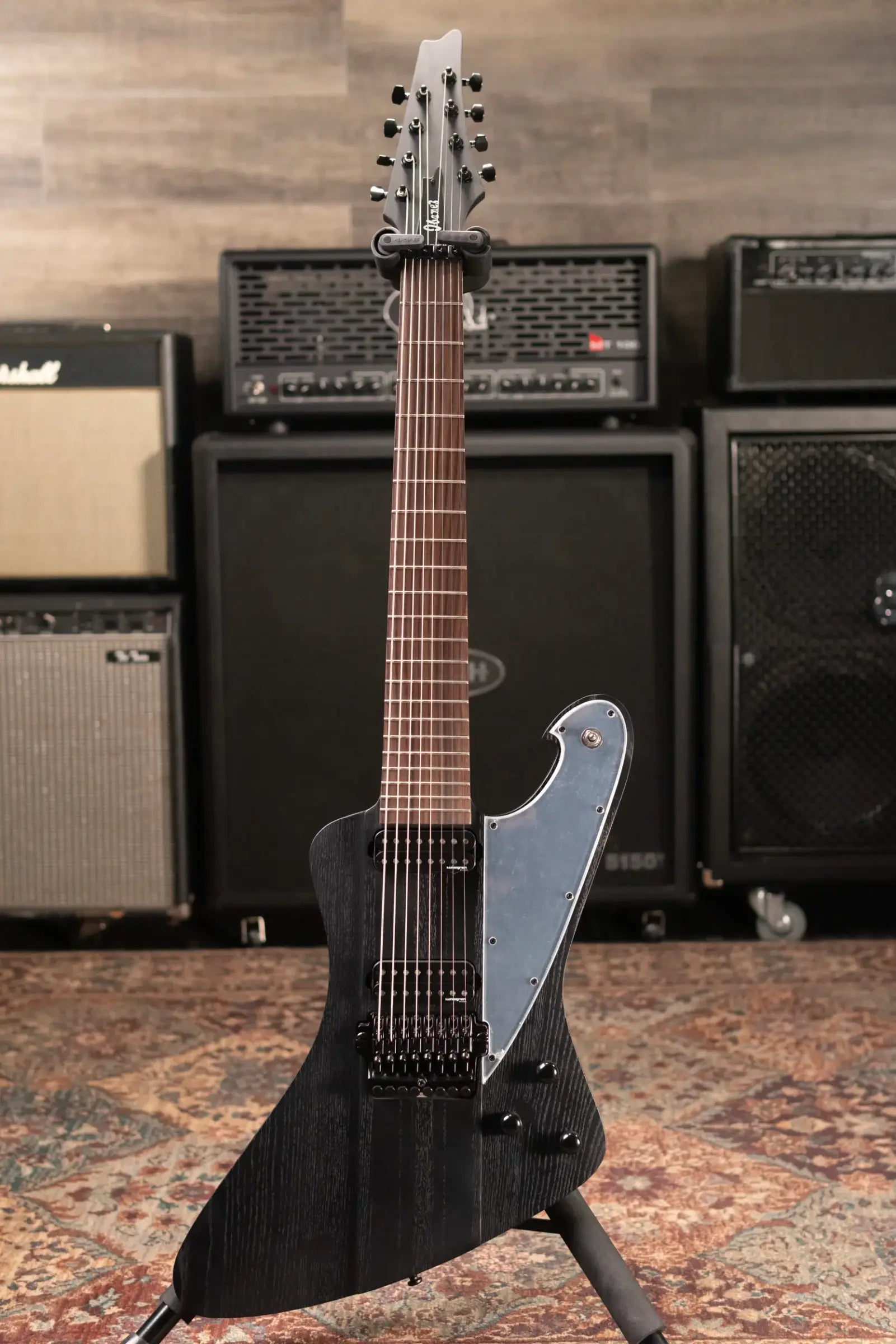 Ibanez Fredrik Thordendal Signature FTM33 Guitar - Weathered Black with Hardshell Case