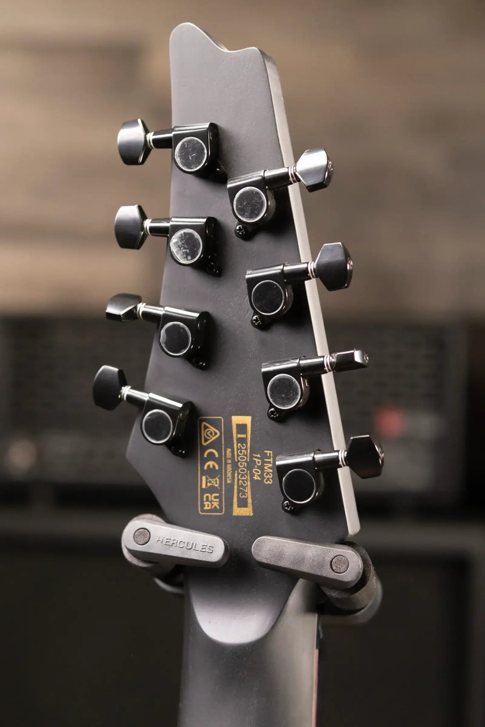 Ibanez Fredrik Thordendal Signature FTM33 Guitar - Weathered Black with Hardshell Case