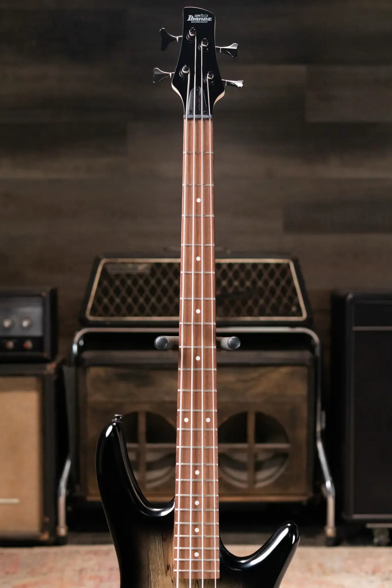 Ibanez GIO GSR200S Electric Bass - Spalted Maple Top Natural Grey Burst