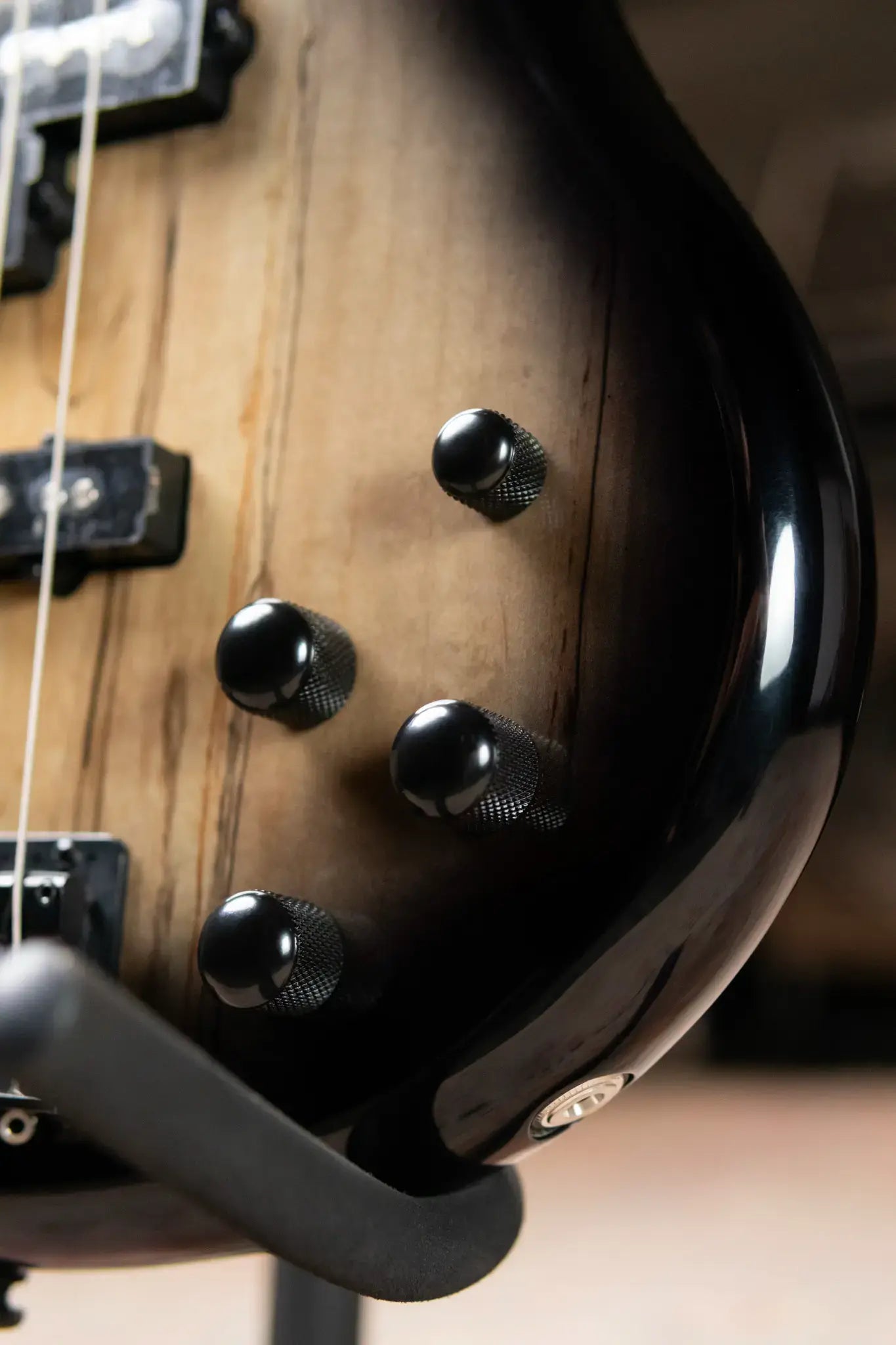 Ibanez GIO GSR200S Electric Bass - Spalted Maple Top Natural Grey Burst