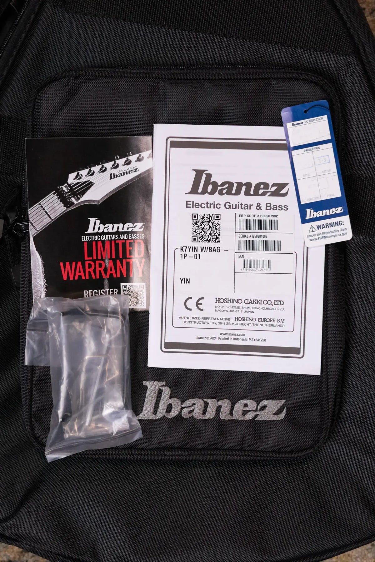 Ibanez K7YIN James "Munky" Shaffer Signature 7-String Electric Guitar - Matte Black with Gig Bag - Demo