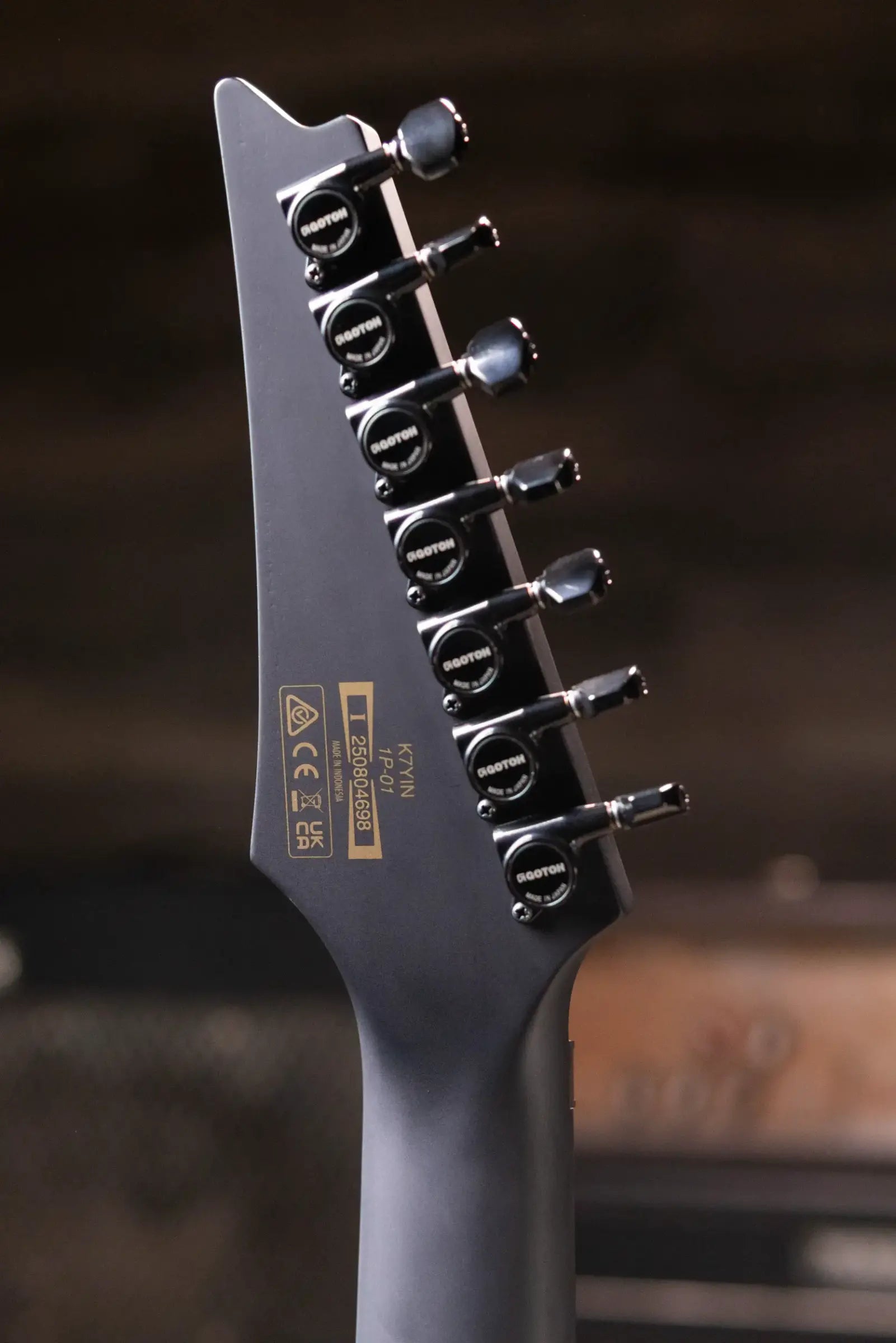 Ibanez KTYIN James "Munky" Shaffer Signature 7-String Electric Guitar - Matte Black with Gig Bag
