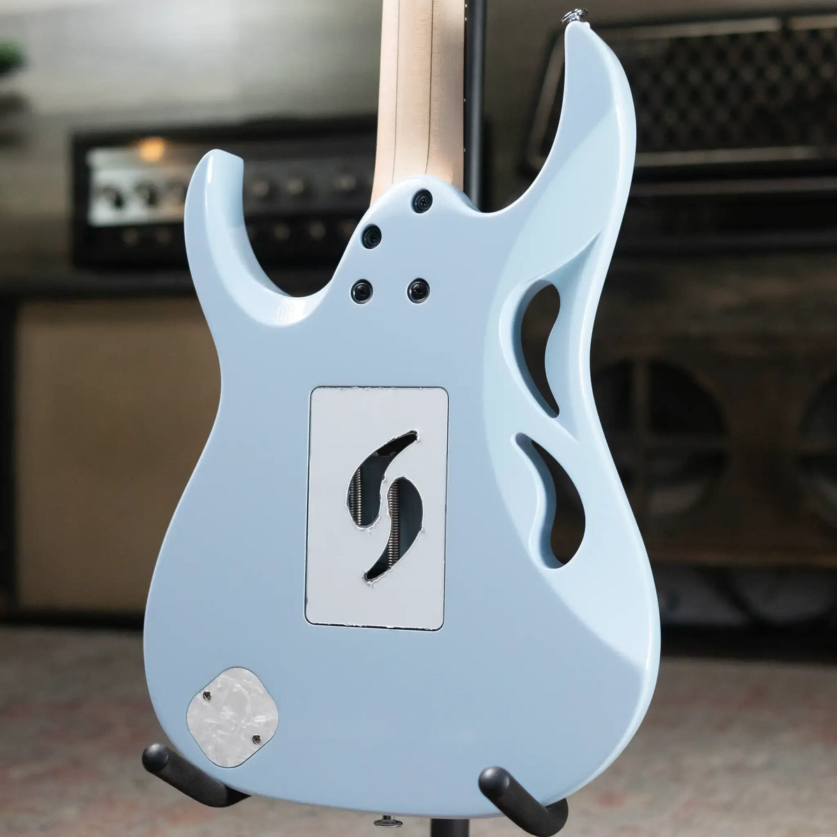 Ibanez PIA3761C Steve Vai Signature Electric Guitar - Blue Powder with Hardshell Case