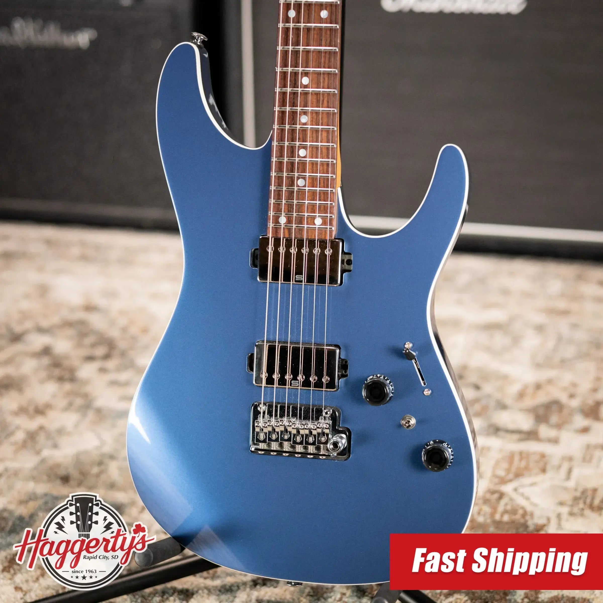 Ibanez Premium AZ42P1 Electric Guitar - Prussian Blue Metallic with Gig Bag - Used