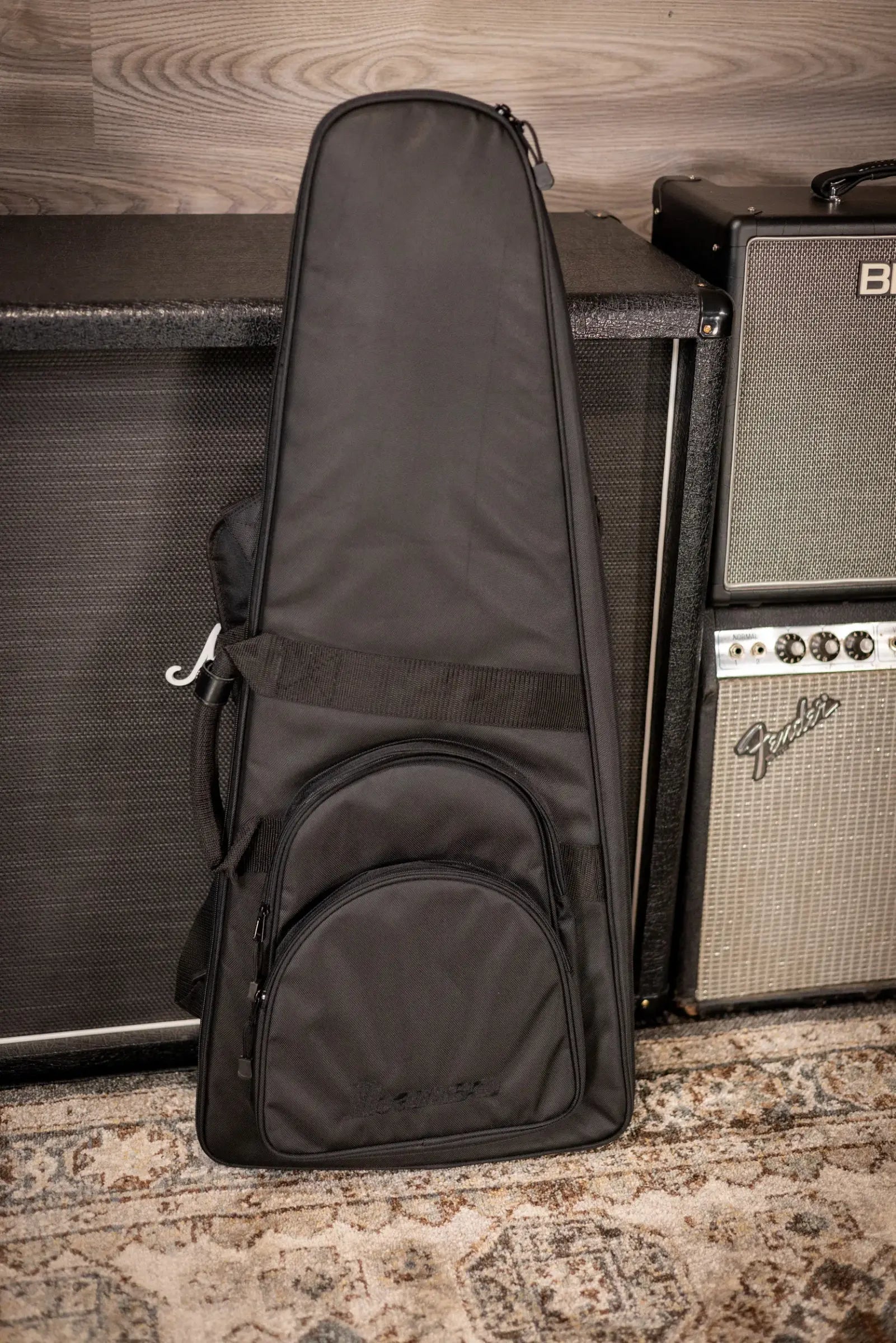 Ibanez QX52B Headless Electric Guitar - Weathered Black with Gig Bag
