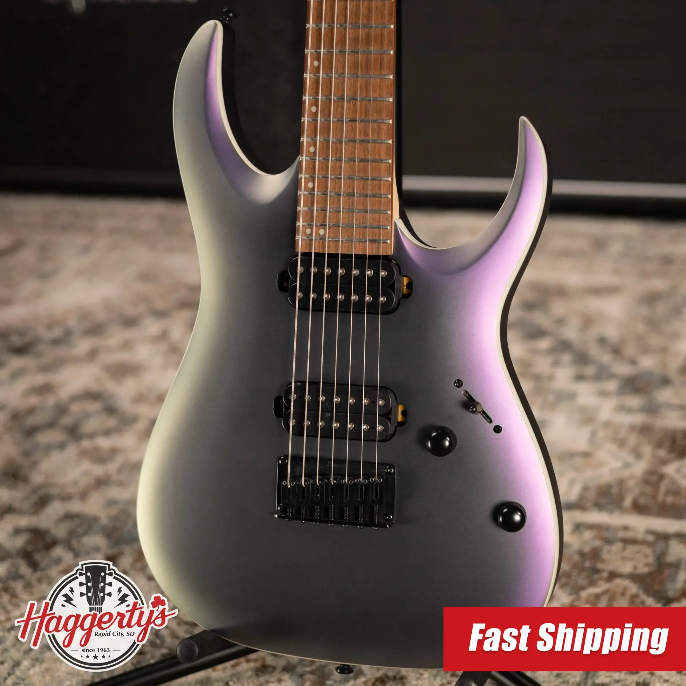 Ibanez RGA742EXBAM 7-String Electric Guitar - Black Aurora Burst - Used