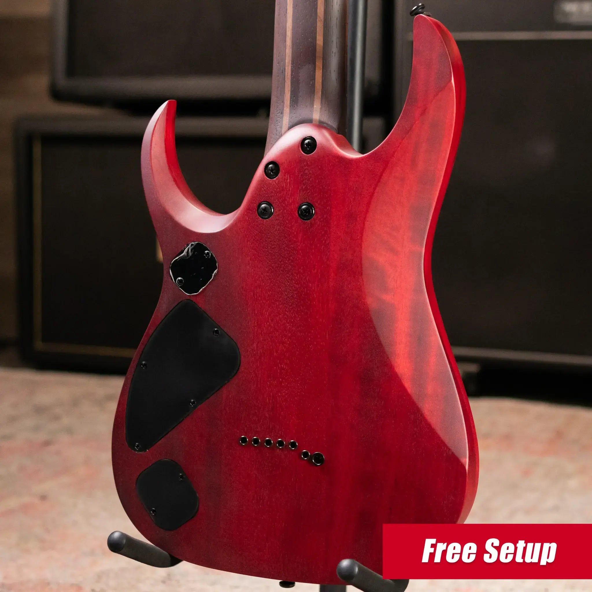 Ibanez RGD721FAWUF Standard 7-String Electric Guitar - Stained Wine Red Burst Flat