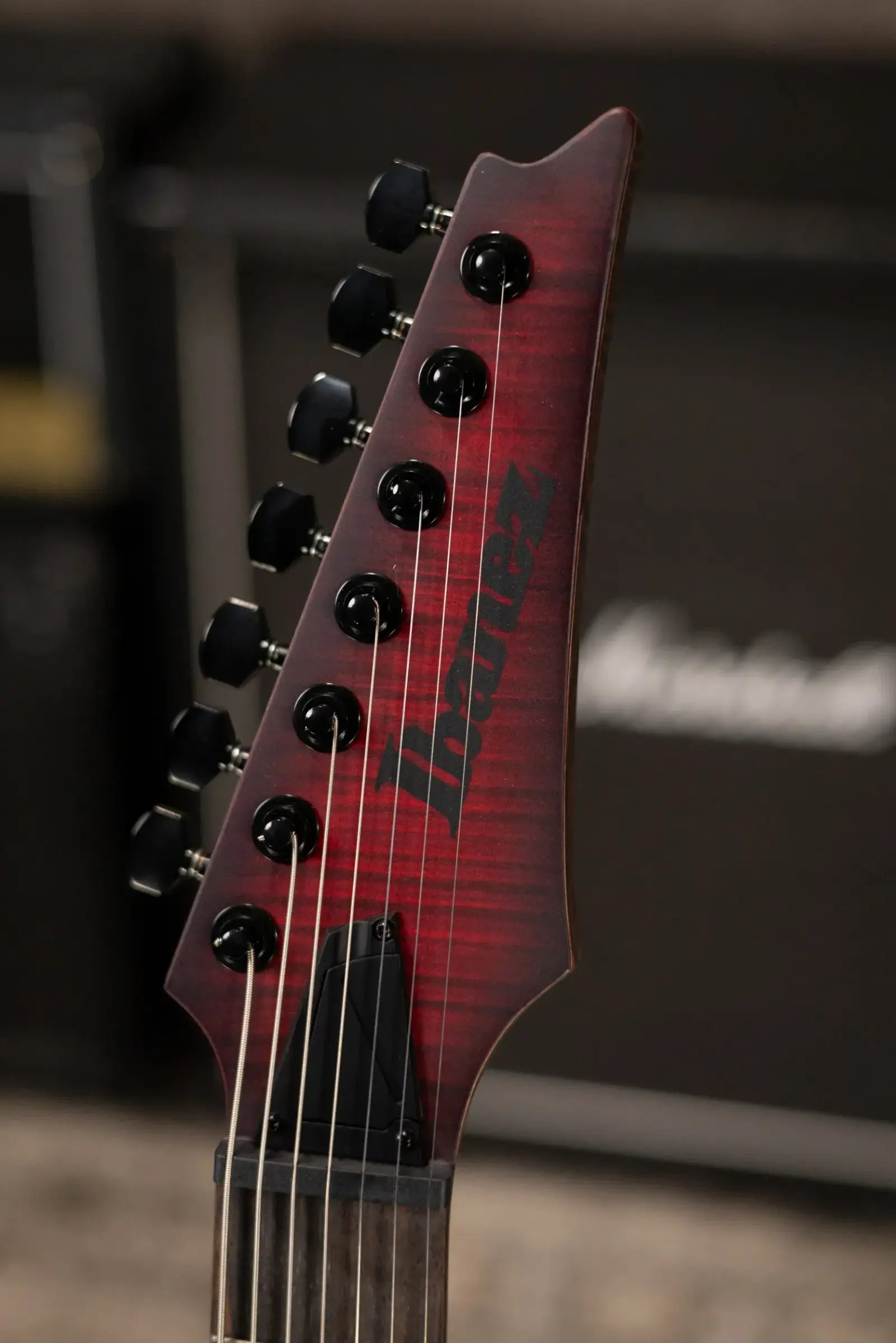 Ibanez RGD721FAWUF Standard 7-String Electric Guitar - Stained Wine Red Burst Flat