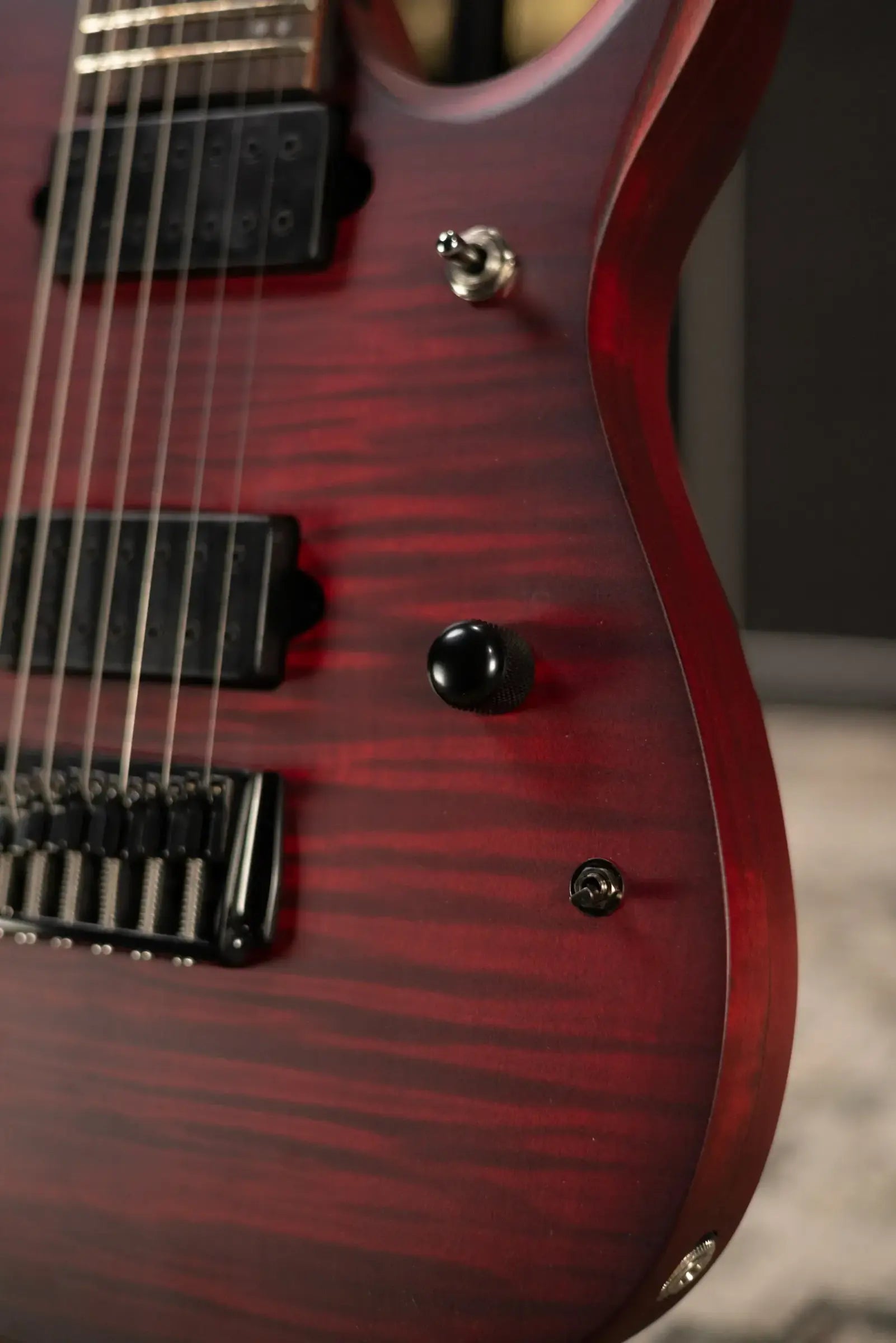 Ibanez RGD721FAWUF Standard 7-String Electric Guitar - Stained Wine Red Burst Flat