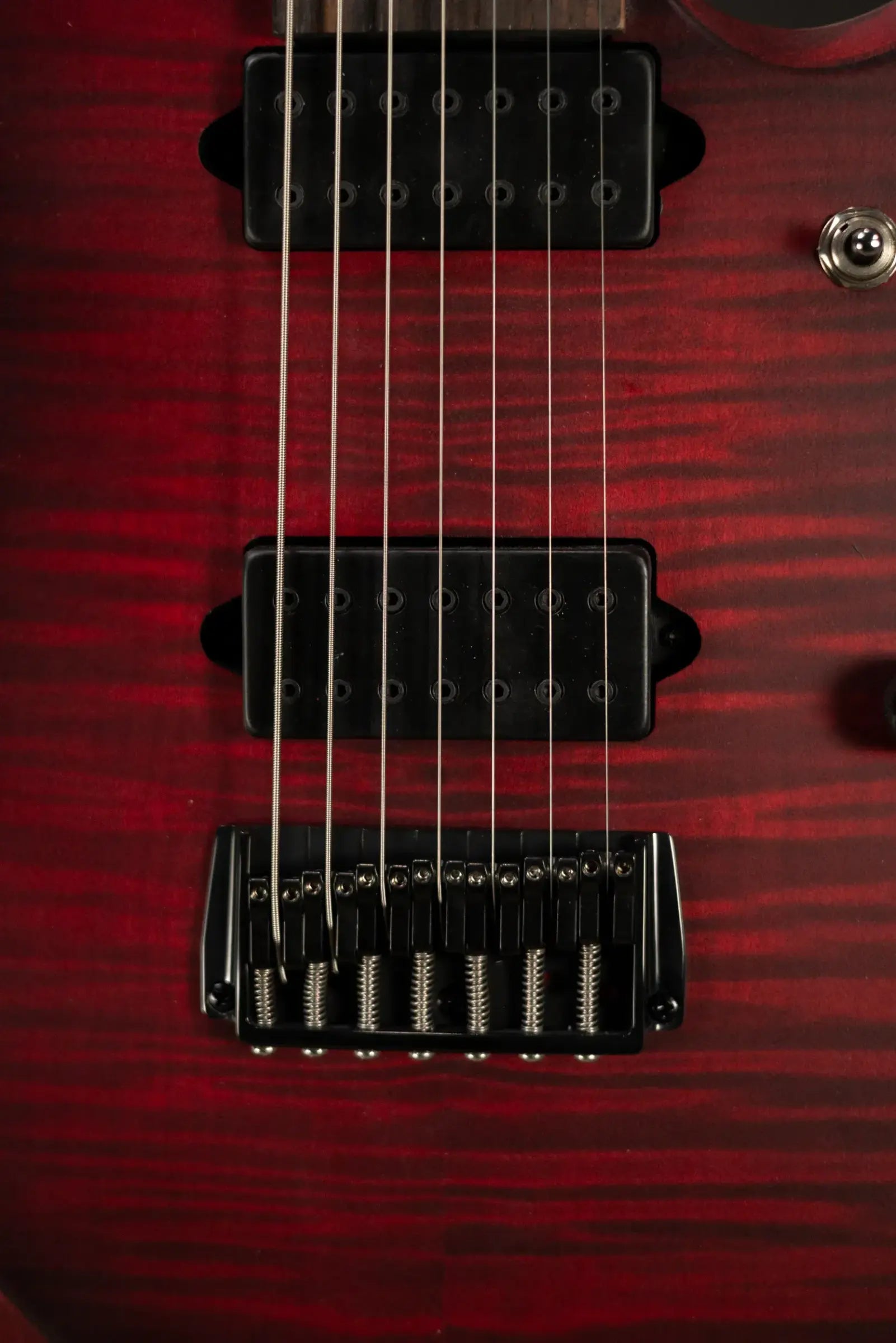 Ibanez RGD721FAWUF Standard 7-String Electric Guitar - Stained Wine Red Burst Flat