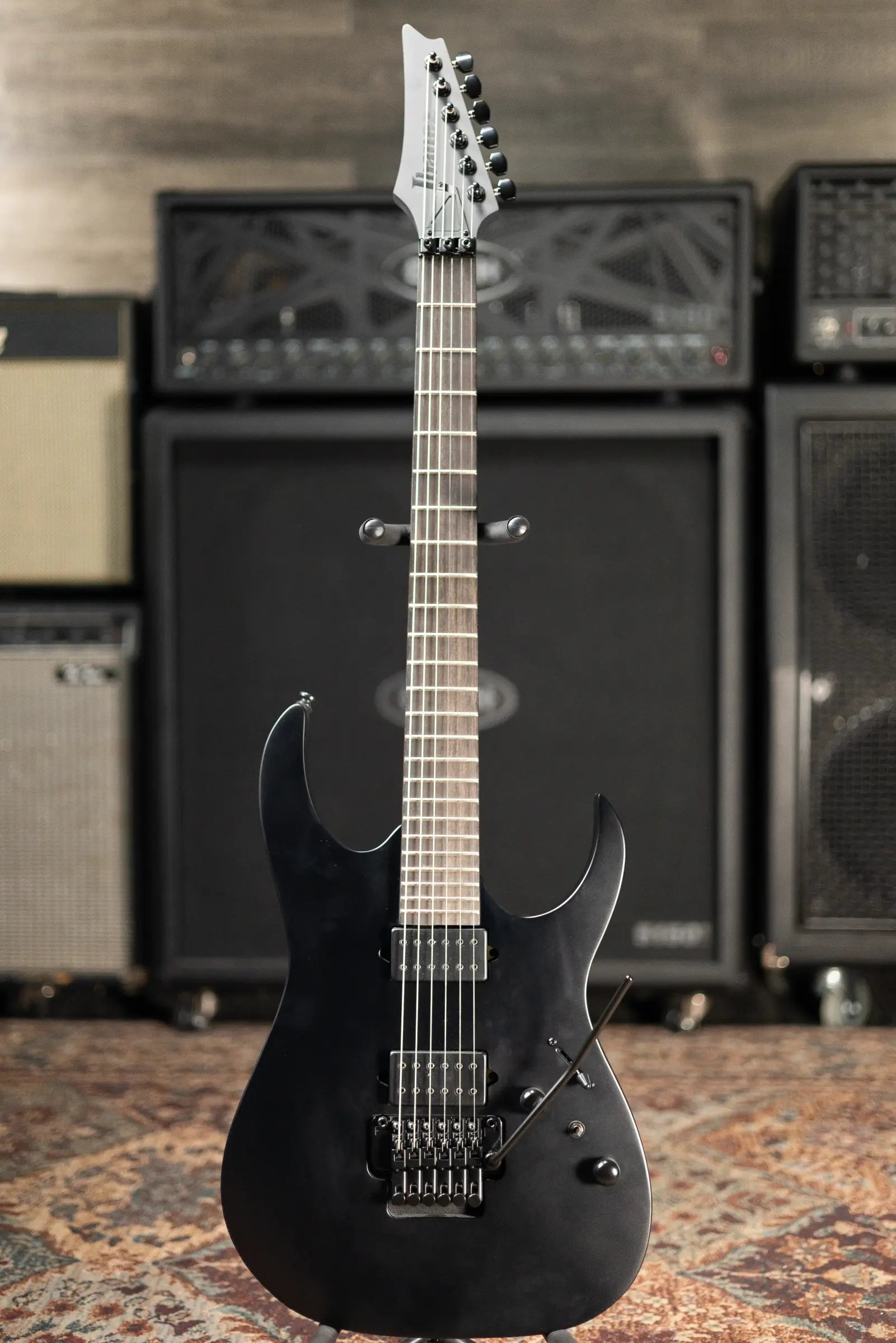 Ibanez RGRB620 Iron Label Electric Guitar - Black Flat
