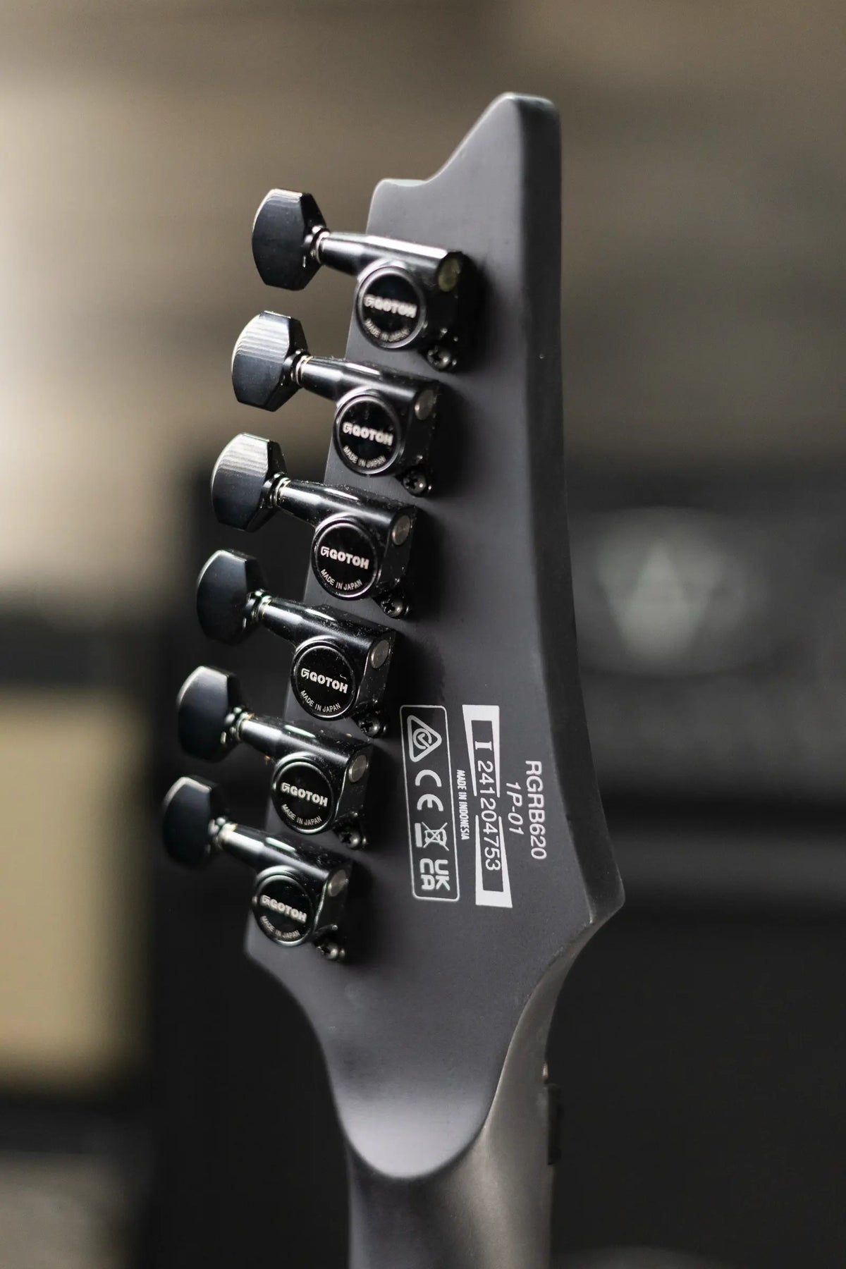 Ibanez RGRB620 Iron Label Electric Guitar - Black Flat
